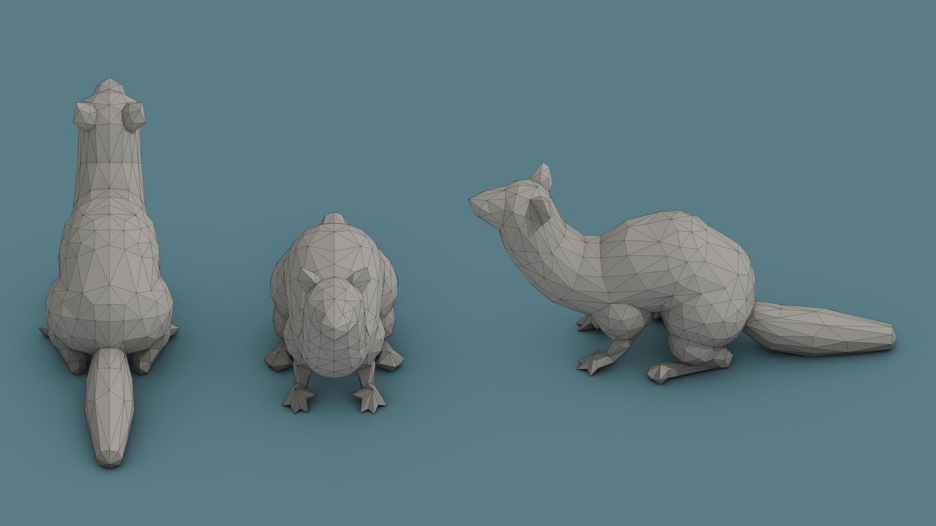 Low Poly Animal Pack 01 Isometric Icon Low-poly 3D model_41