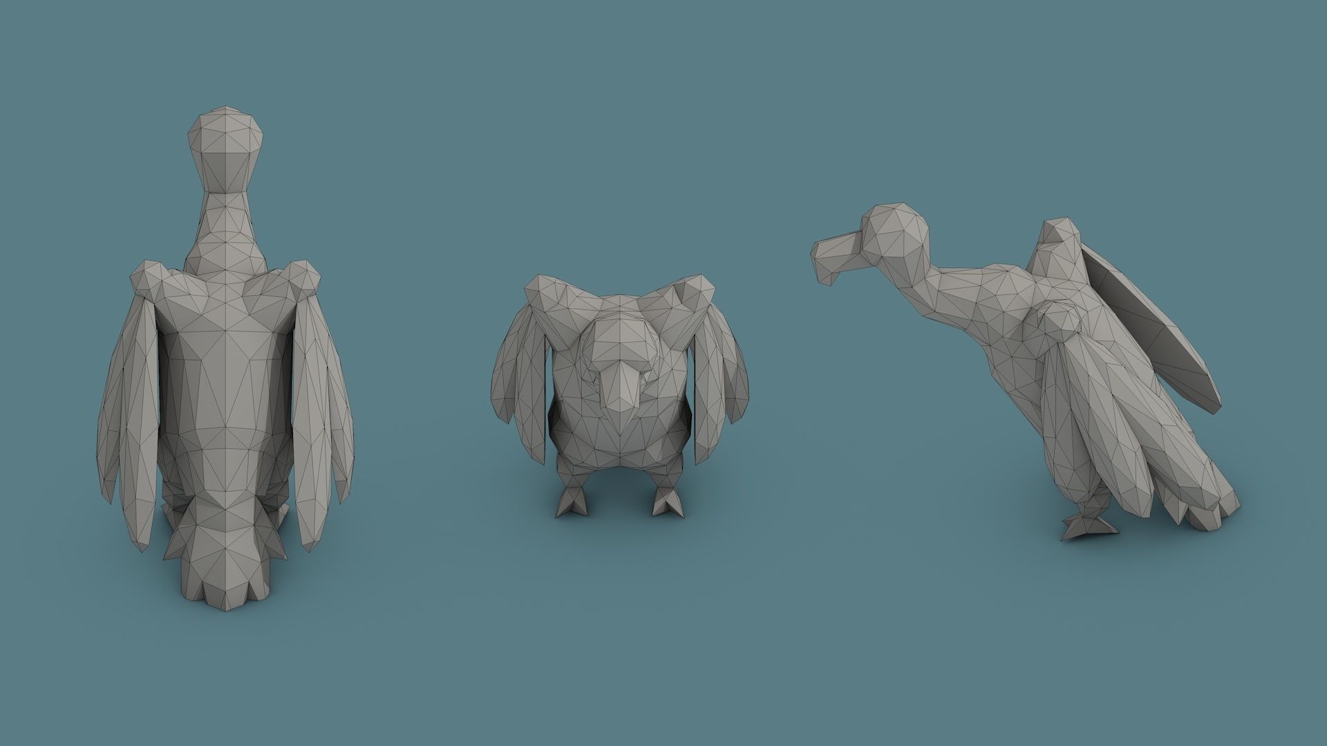 Low Poly Animal Pack 01 Isometric Icon Low-poly 3D model_53