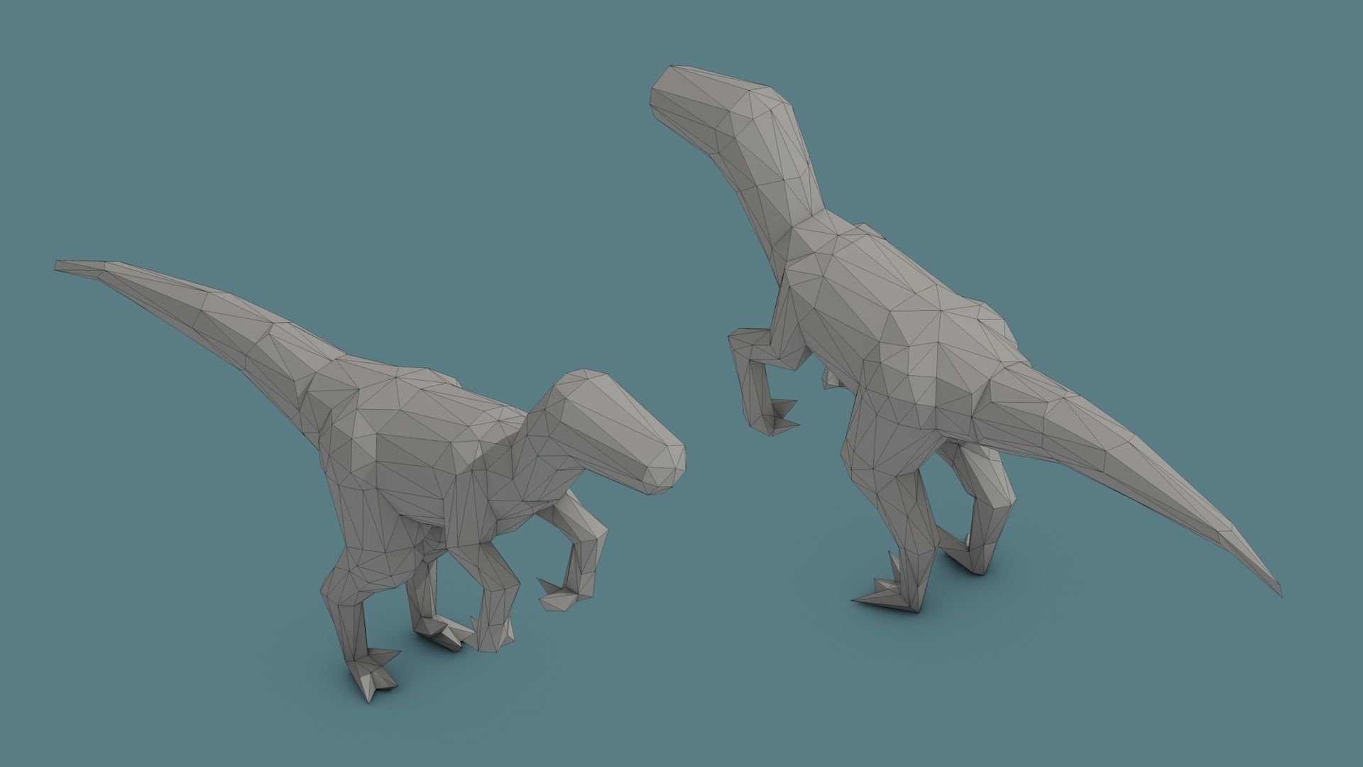 Low Poly Animal Pack 01 Isometric Icon Low-poly 3D model_21