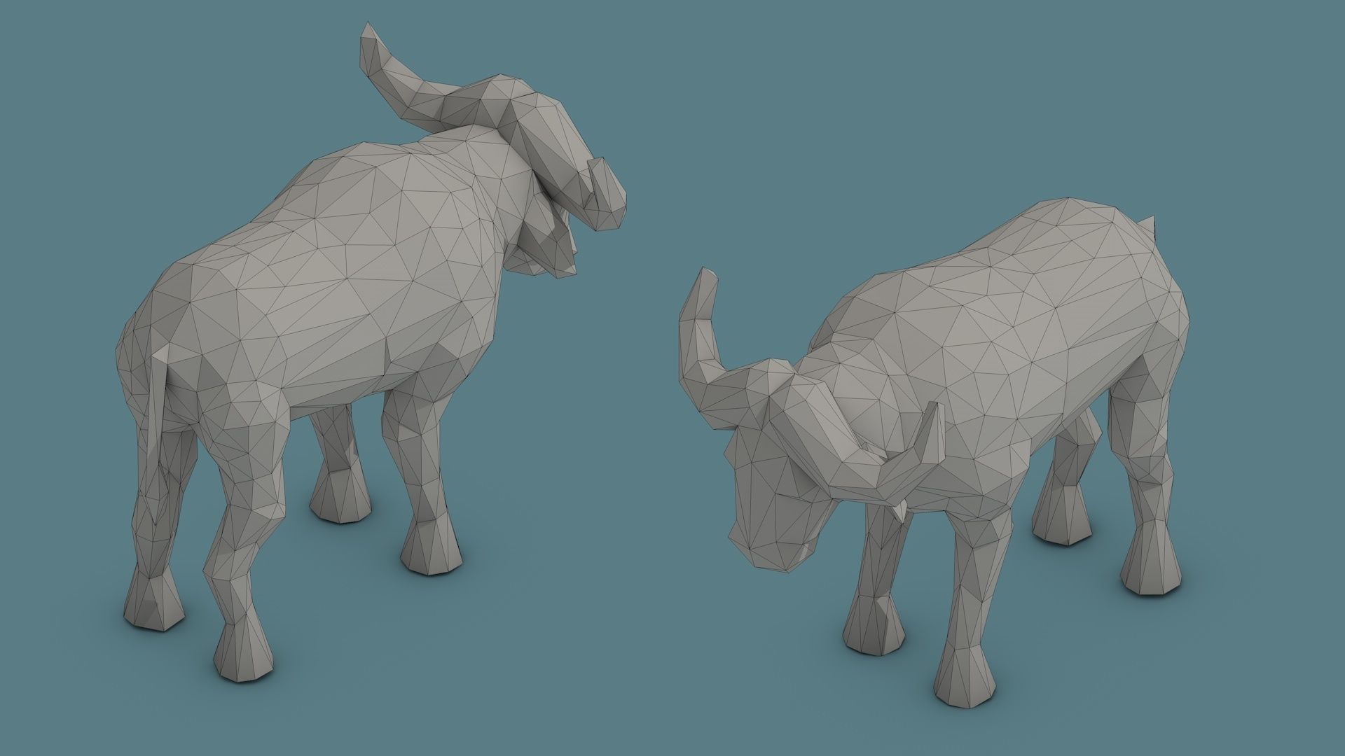 Low Poly Animal Pack 01 Isometric Icon Low-poly 3D model_27