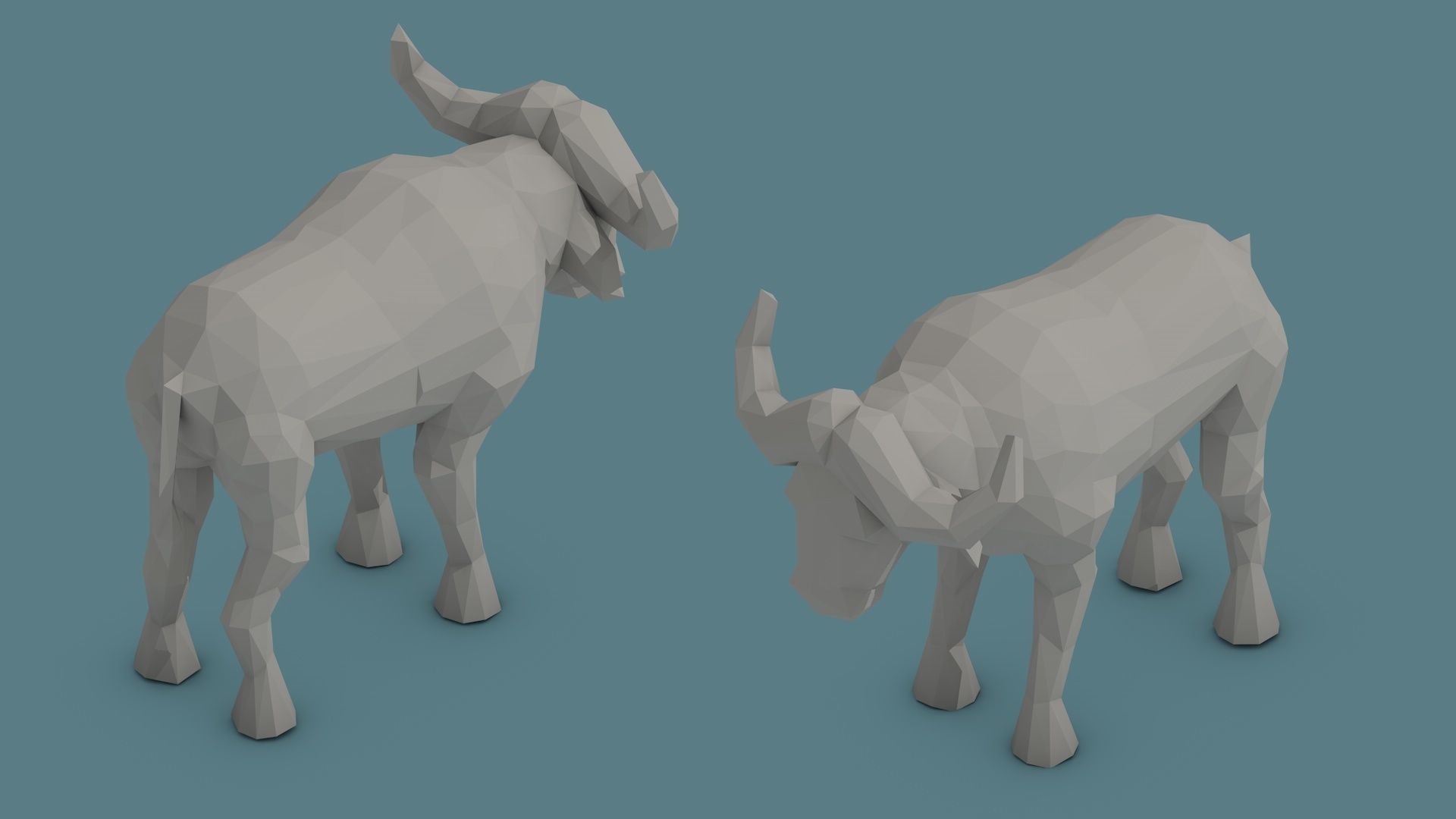 Low Poly Animal Pack 01 Isometric Icon Low-poly 3D model_26
