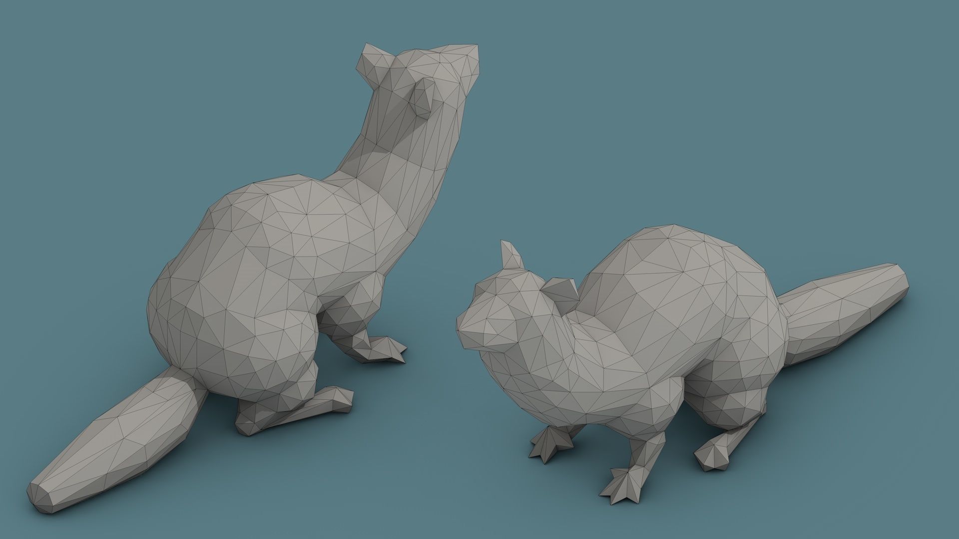 Low Poly Animal Pack 01 Isometric Icon Low-poly 3D model_39