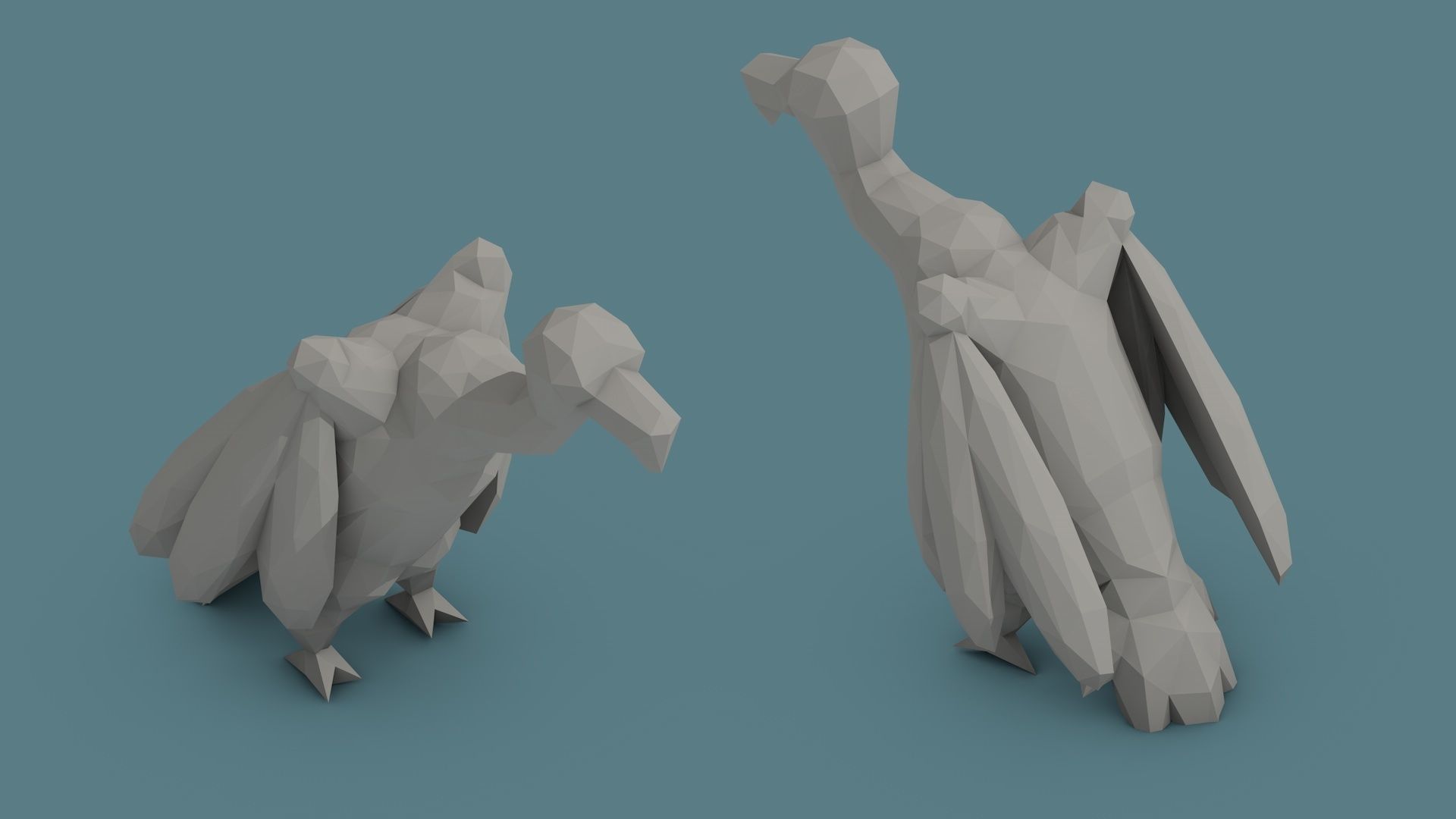 Low Poly Animal Pack 01 Isometric Icon Low-poly 3D model_48