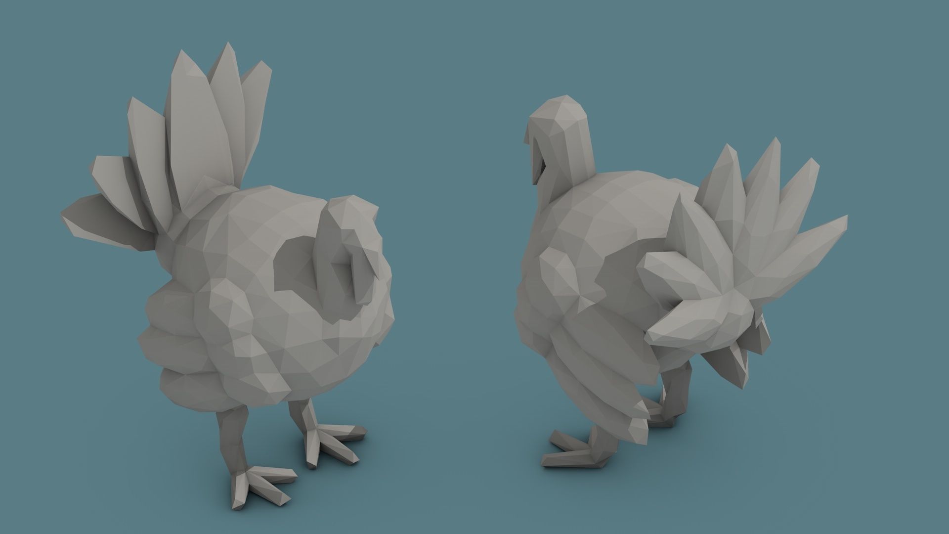 Low Poly Animal Pack 01 Isometric Icon Low-poly 3D model_30