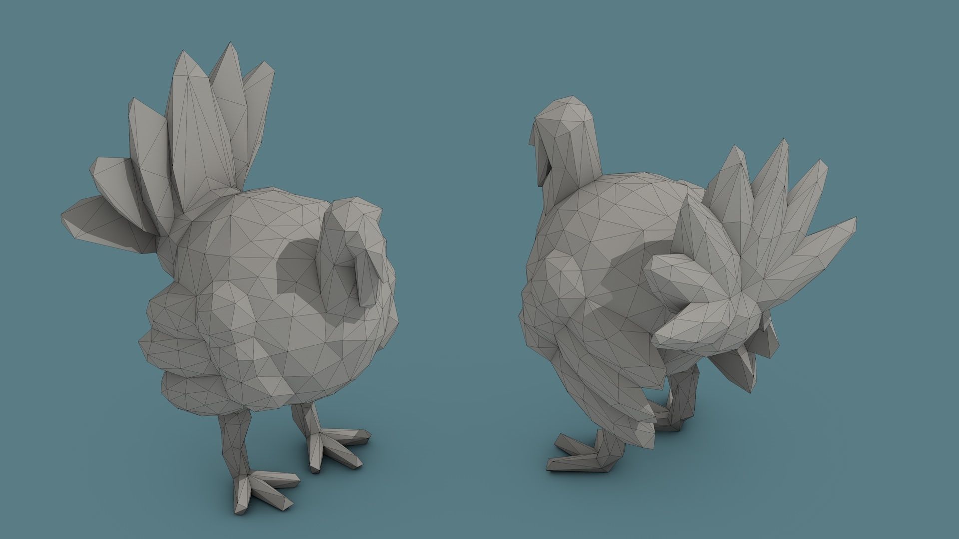 Low Poly Animal Pack 01 Isometric Icon Low-poly 3D model_31