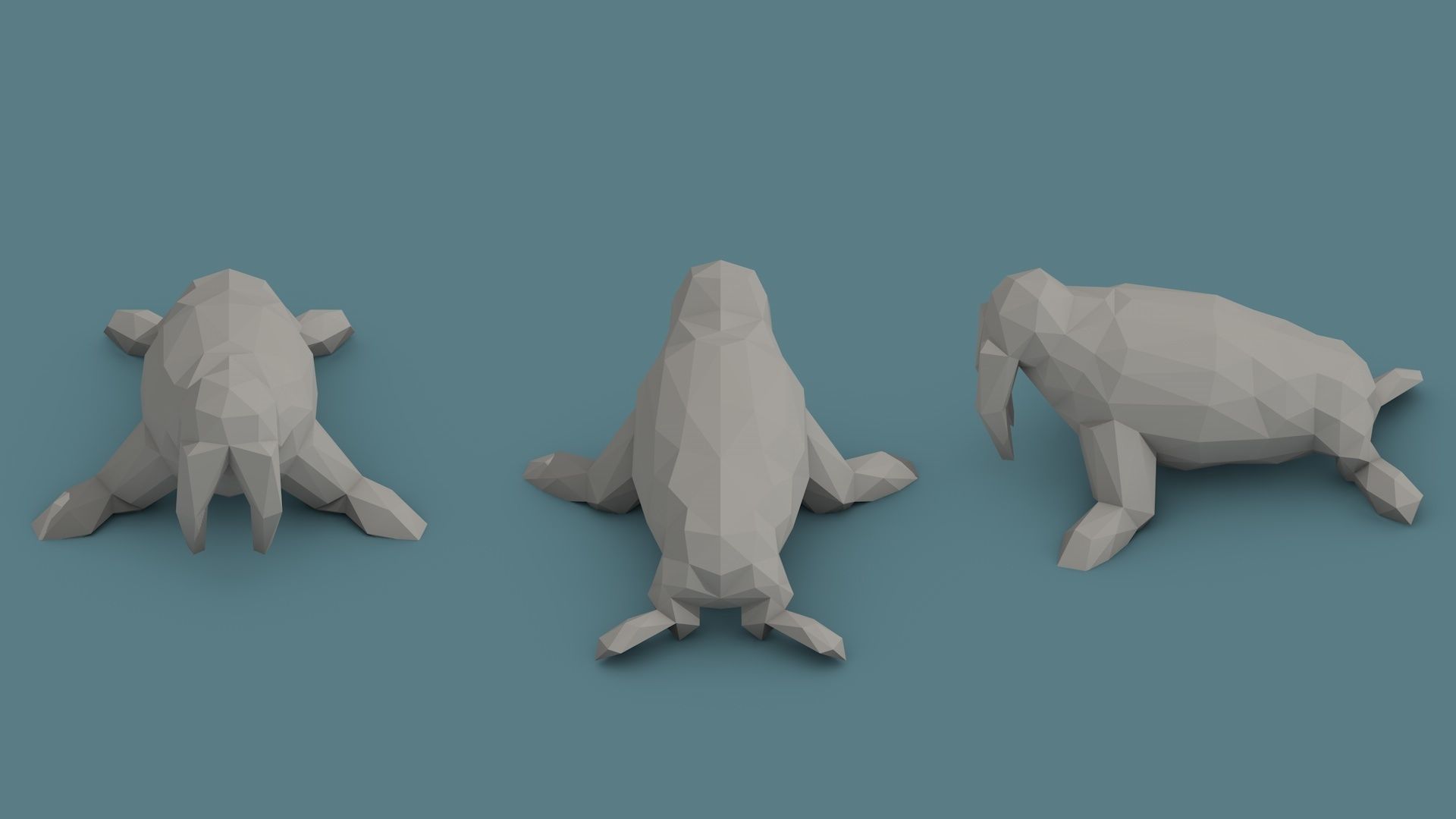 Low Poly Animal Pack 01 Isometric Icon Low-poly 3D model_18