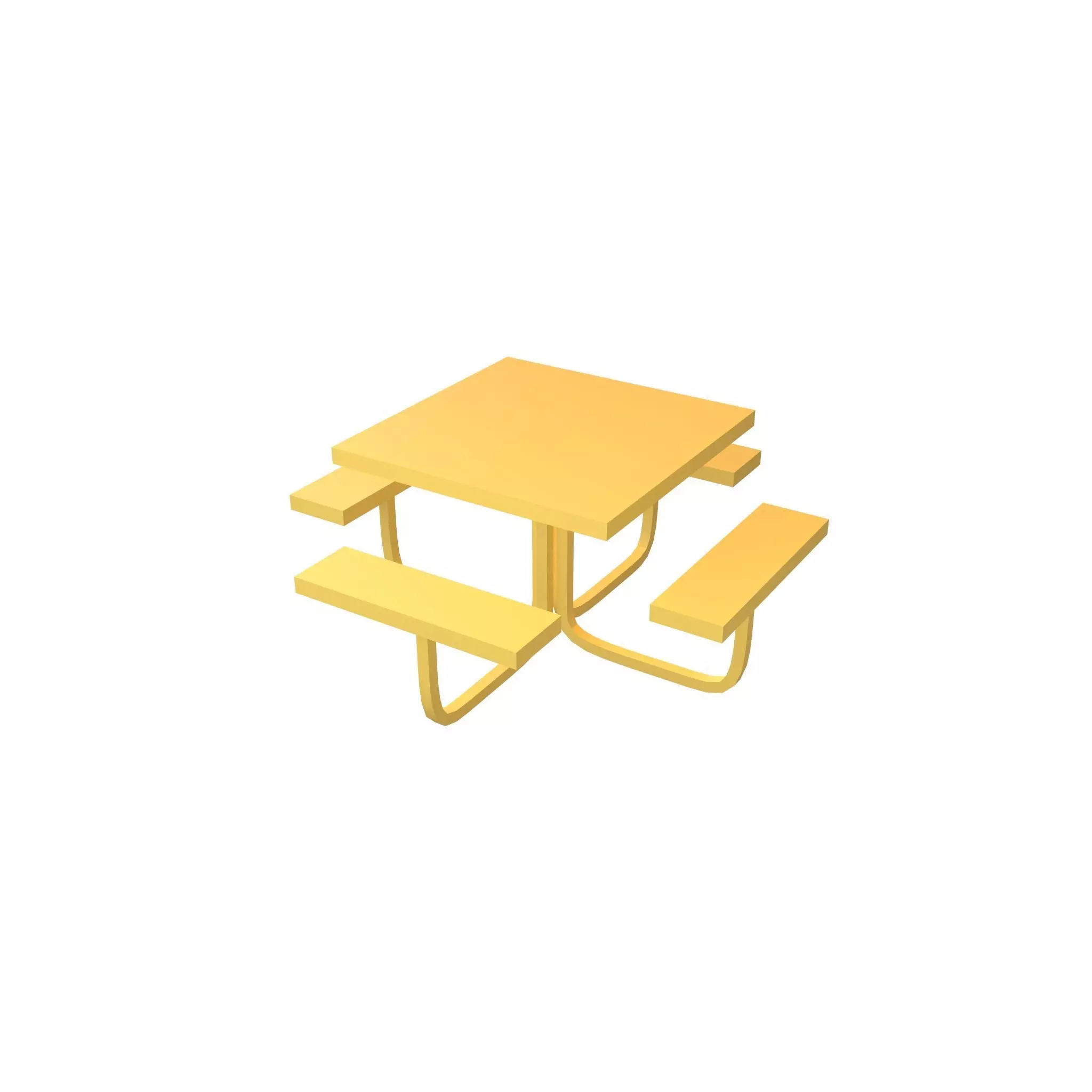 Park Table v1 003 Low-poly 3D model