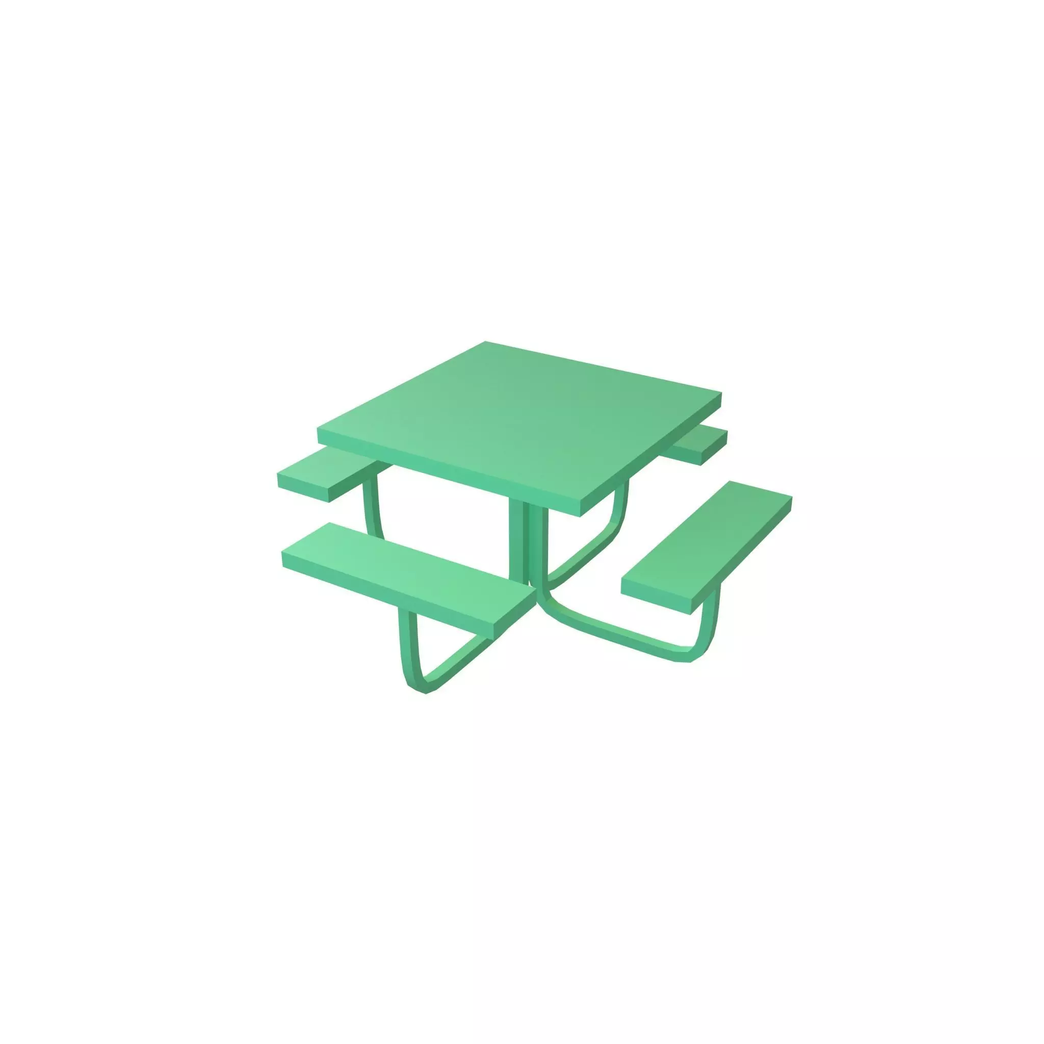 Park Table v1 004 Low-poly 3D model