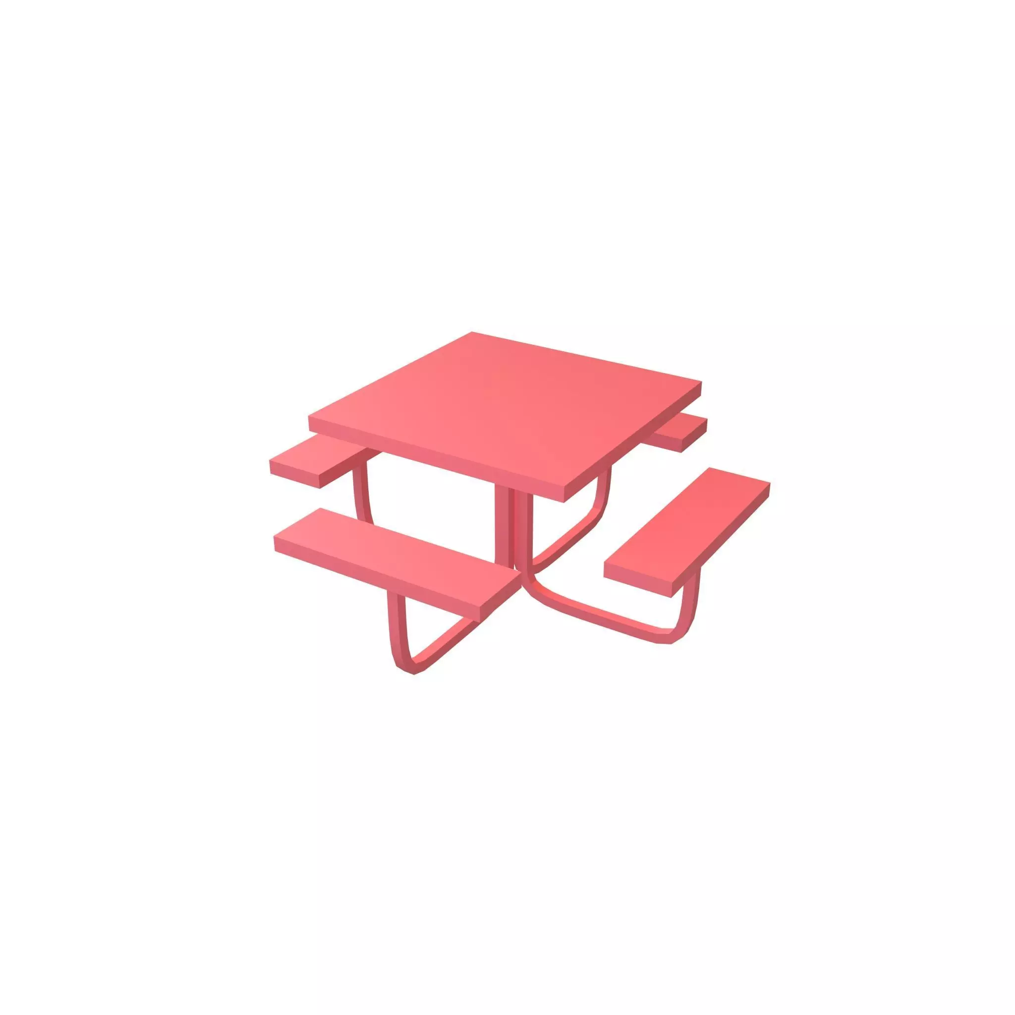 Park Table v1 005 Low-poly 3D model