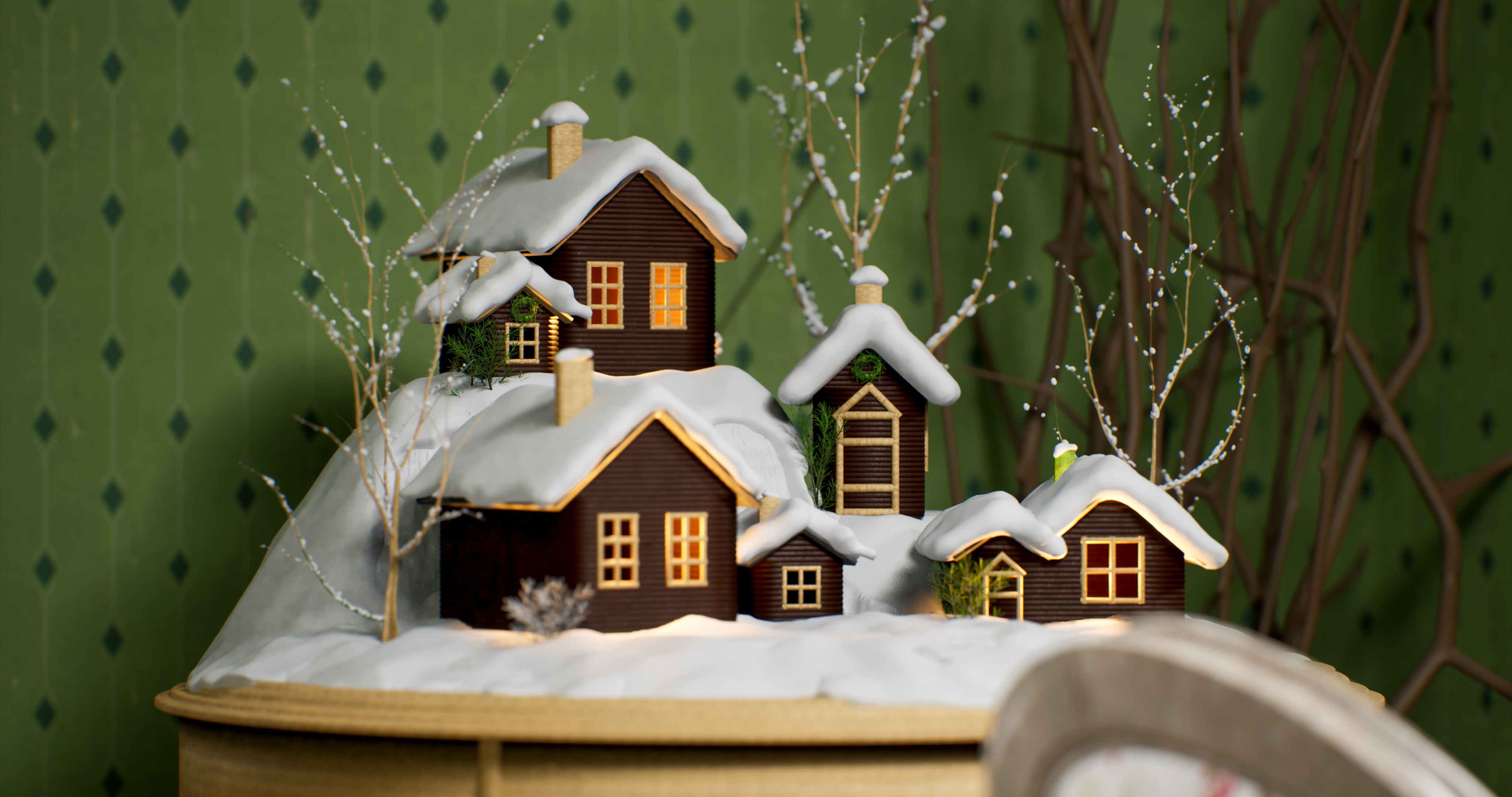 American Interior  3D model_7