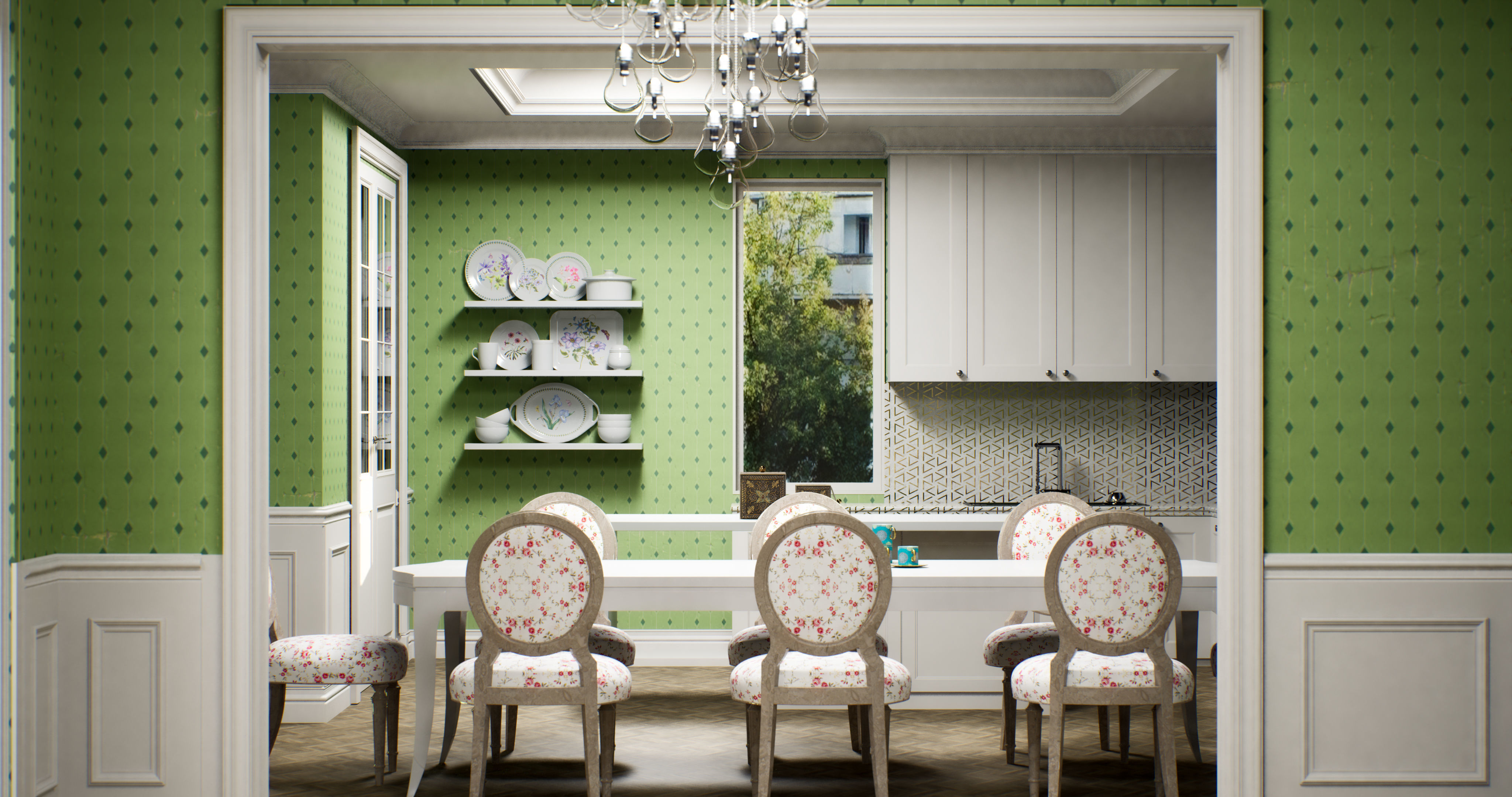 American Interior  3D model_4