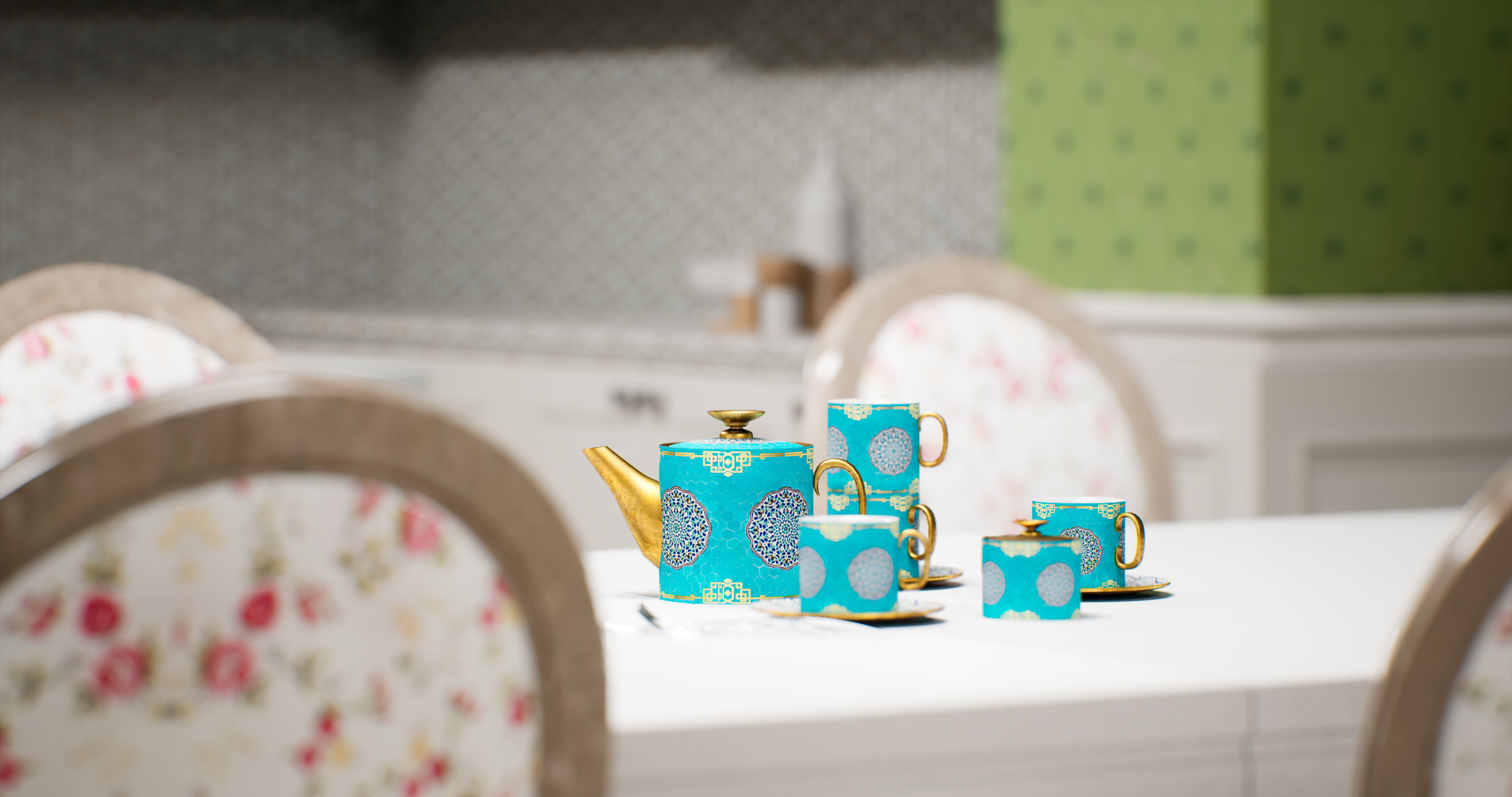 American Interior  3D model_8