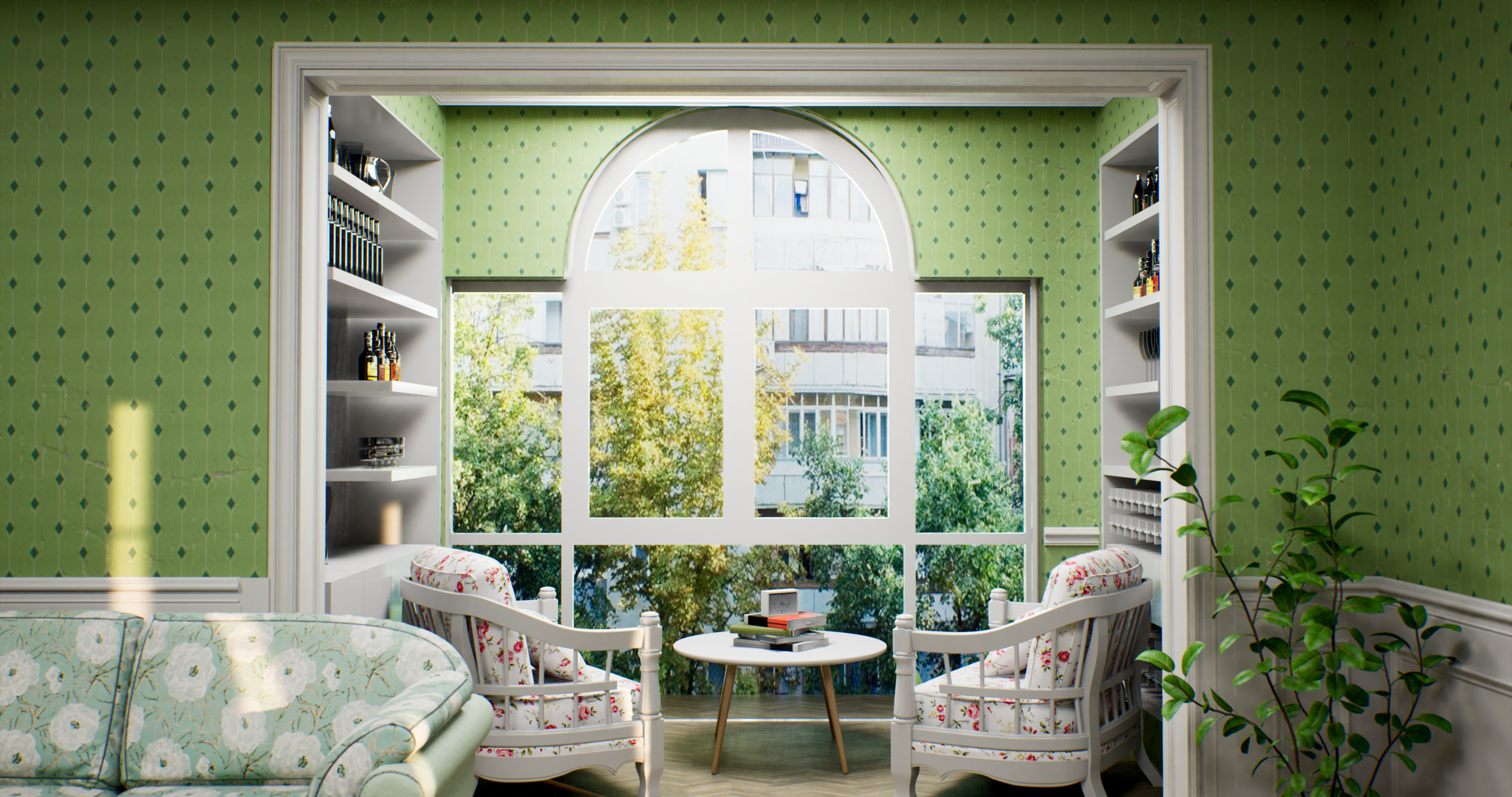 American Interior  3D model_6