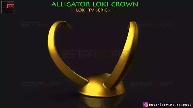 Alligator Loki Crown - Loki TV series 2021 3D print model