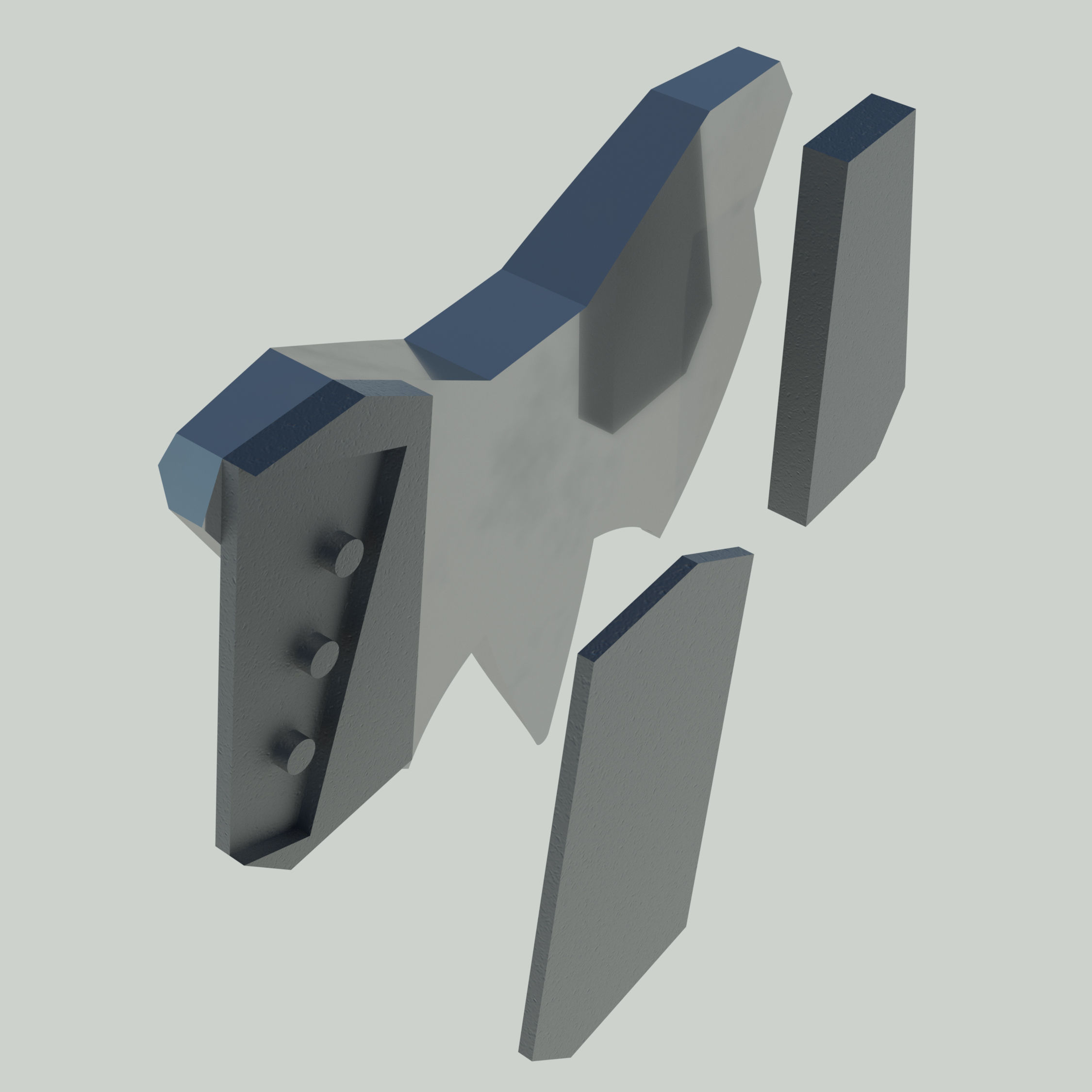 Overwatch Ana Amari Belt buckle Snow owl skin 3D print model_2