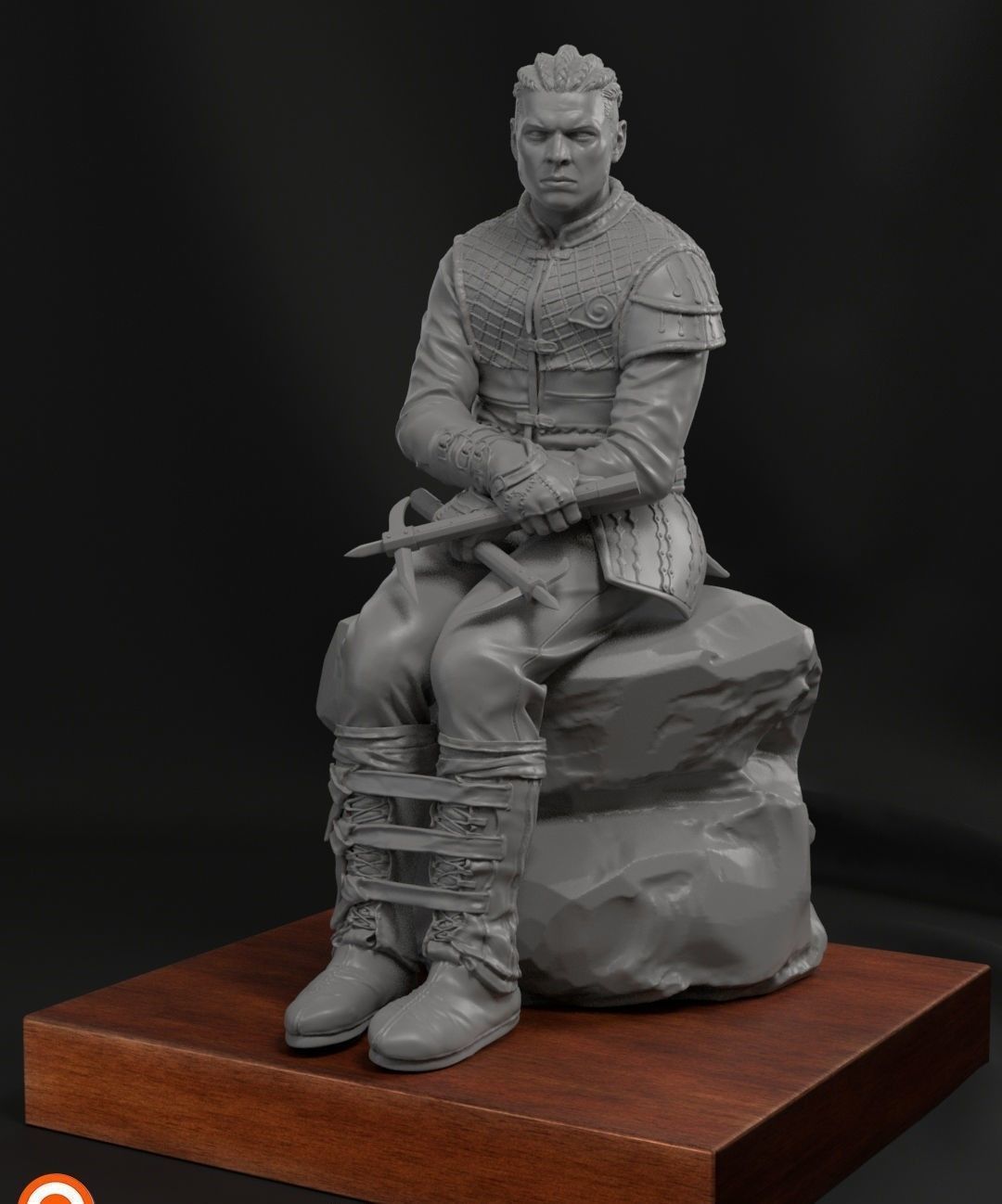 IVAR THE BONELESS 3D print model_3