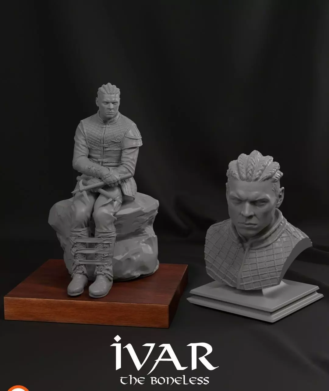 IVAR THE BONELESS 3D print model_0