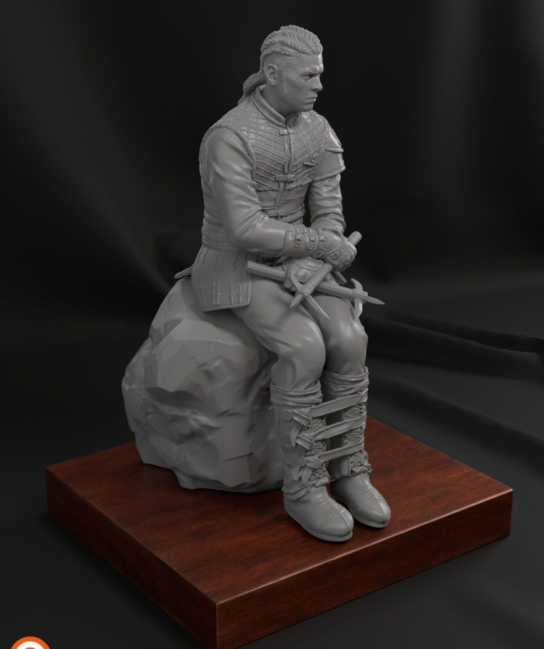 IVAR THE BONELESS 3D print model_1