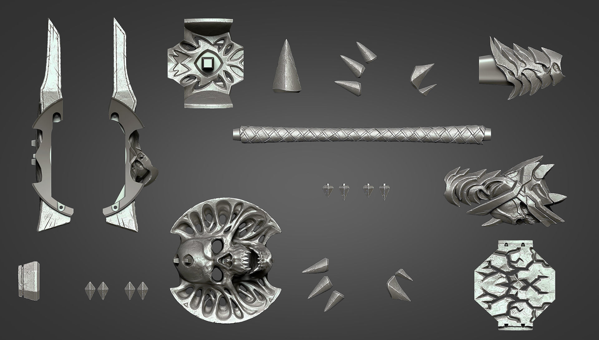 Bolvars Hammer for Cosplay 3D print model_7