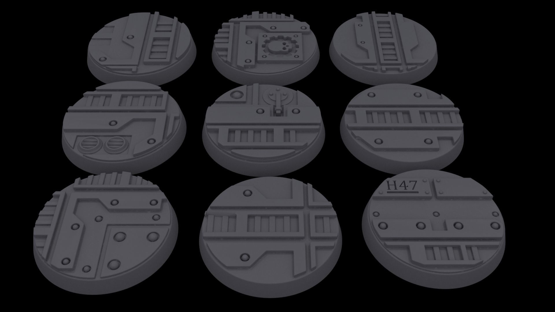 Necromunda - 25mm Bases 3D model 3D printable | CGTrader