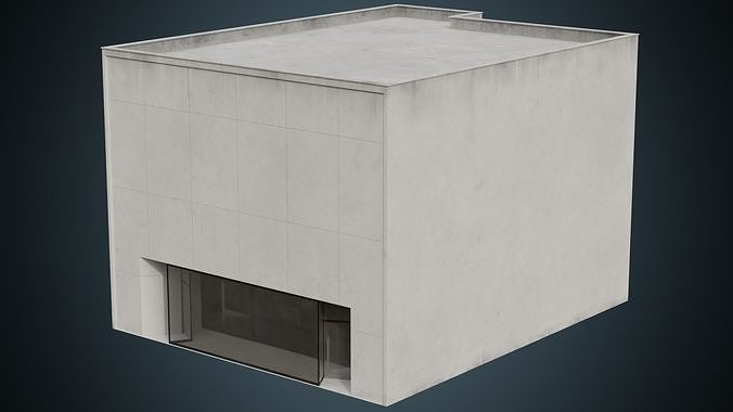 Building 9B Low-poly 3D model