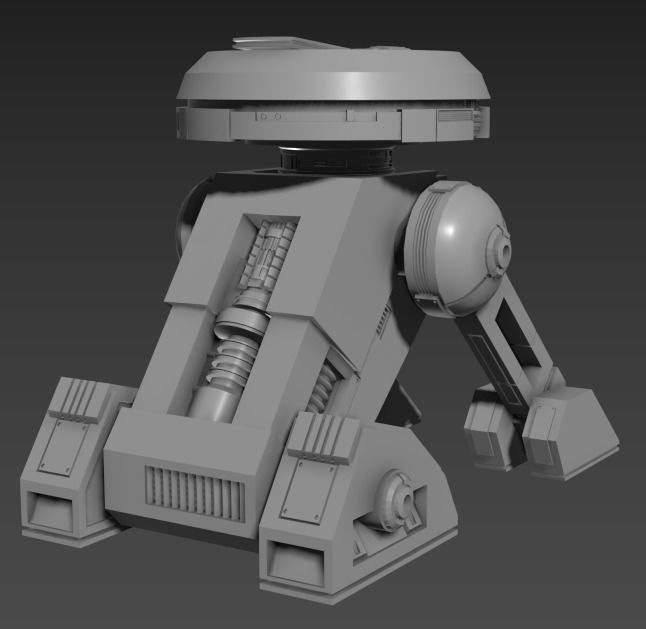 T3-M4 Droid One12 Scale - KOTOR 3D print model_7