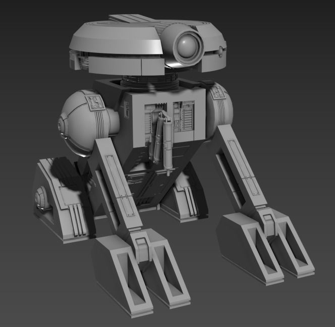 T3-M4 Droid One12 Scale - KOTOR 3D print model_4