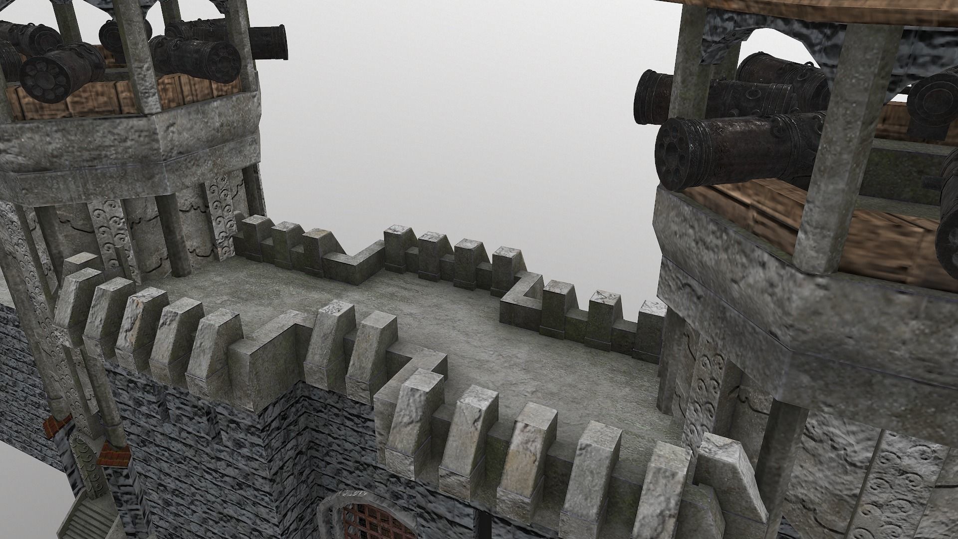 Castle Wall Level 20 3D model_18