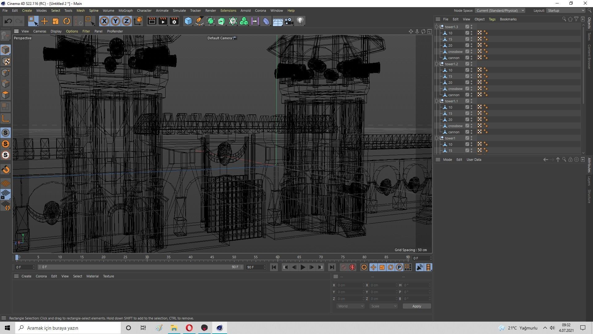 Castle Wall Level 20 3D model_43