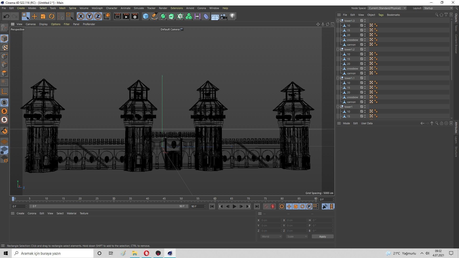 Castle Wall Level 20 3D model_40