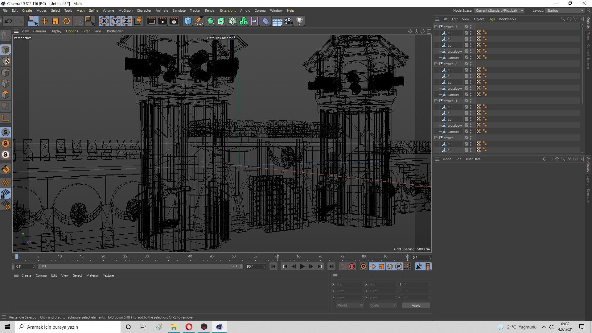 Castle Wall Level 20 3D model_41
