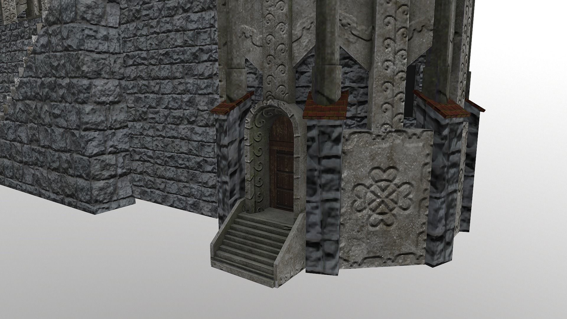 Castle Wall Level 20 3D model_16