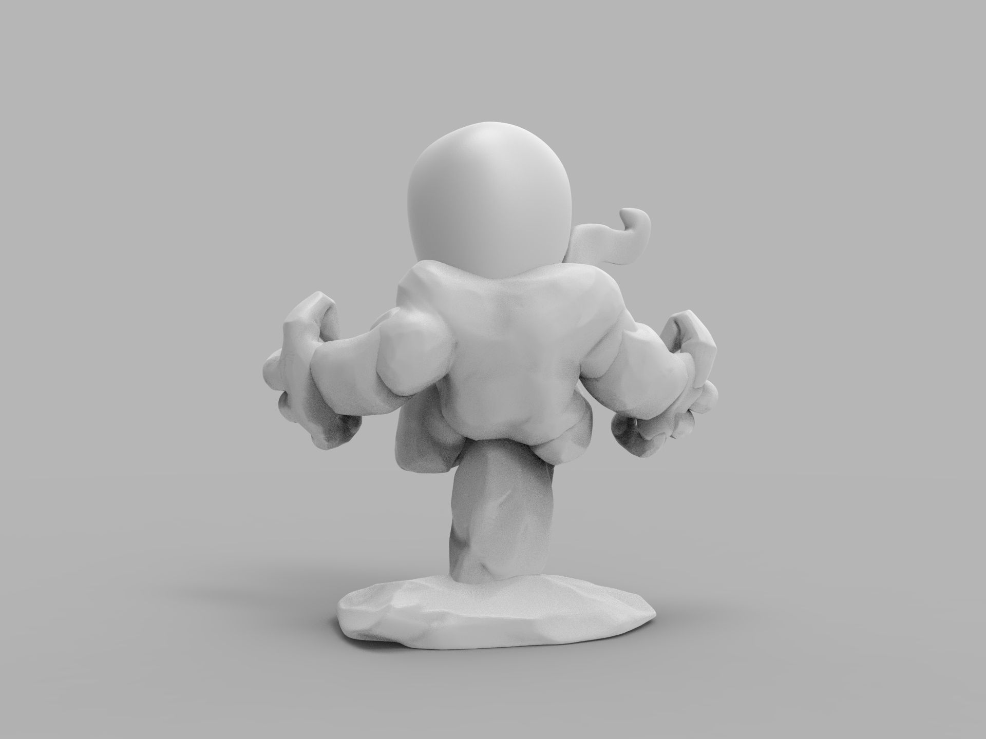 Chibi ULTIMATE VENOM Sitting on rocks 3D PRINTING DIORAMA 3D print model_37