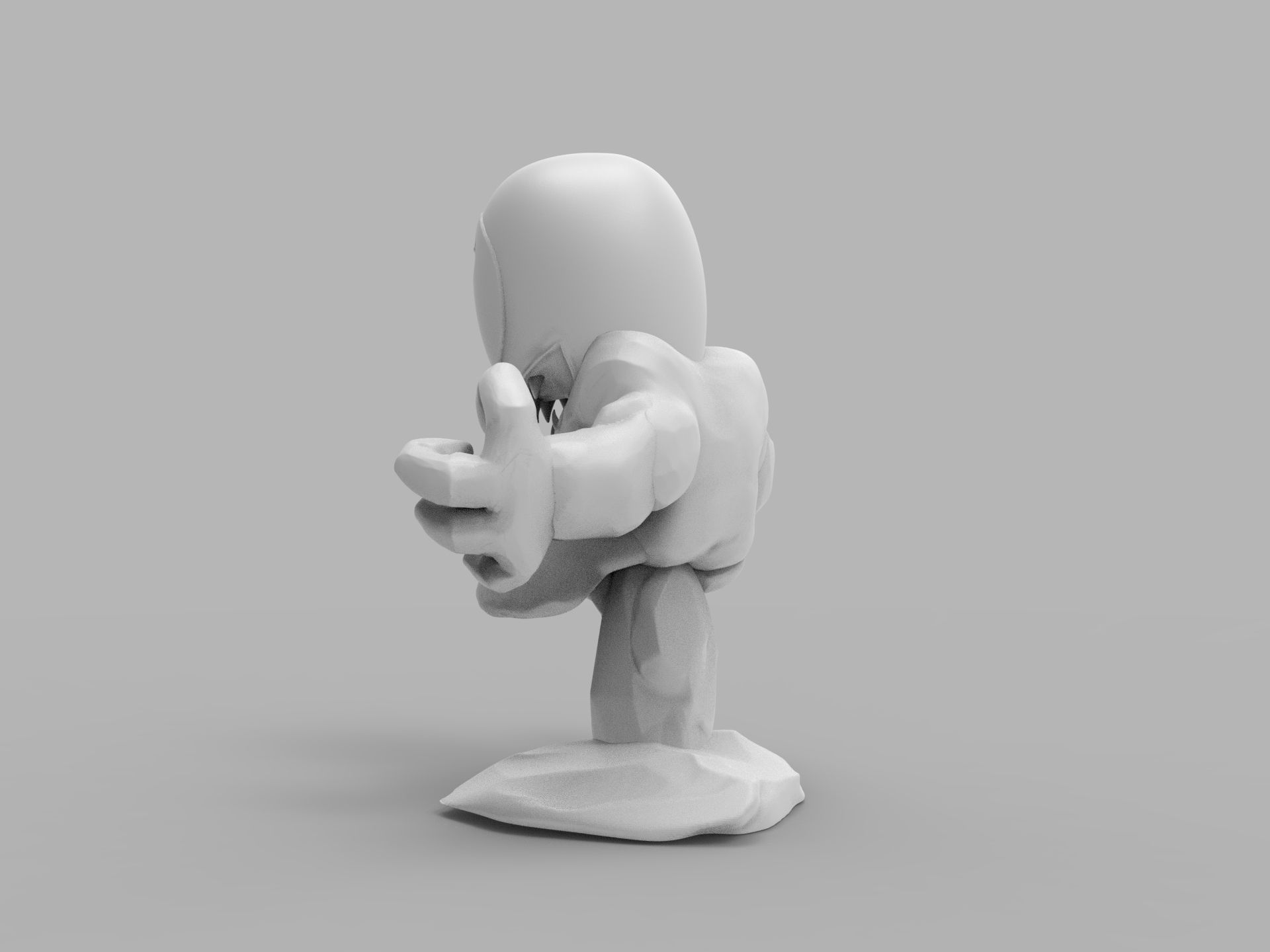 Chibi ULTIMATE VENOM Sitting on rocks 3D PRINTING DIORAMA 3D print model_29