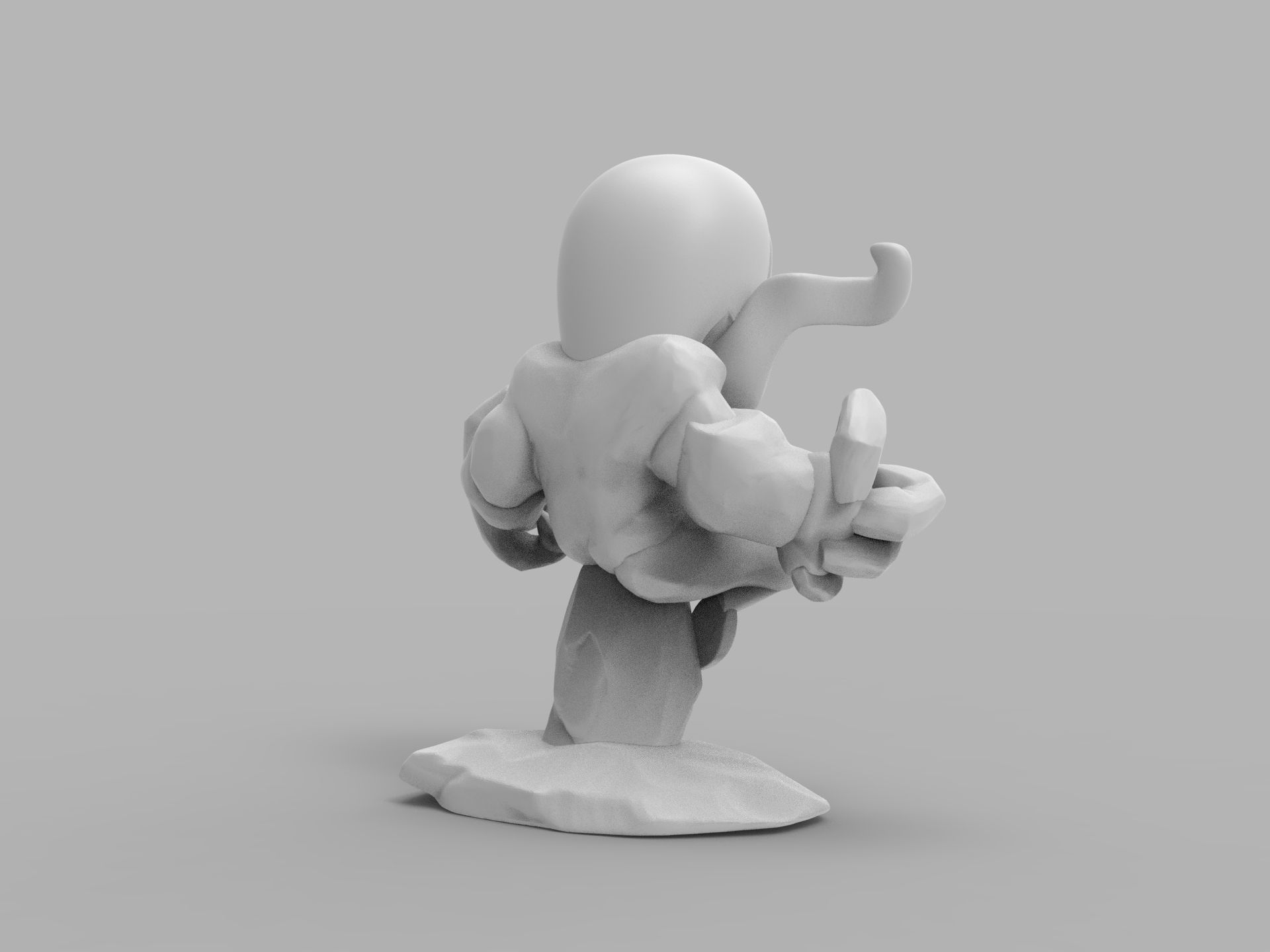 Chibi ULTIMATE VENOM Sitting on rocks 3D PRINTING DIORAMA 3D print model_38