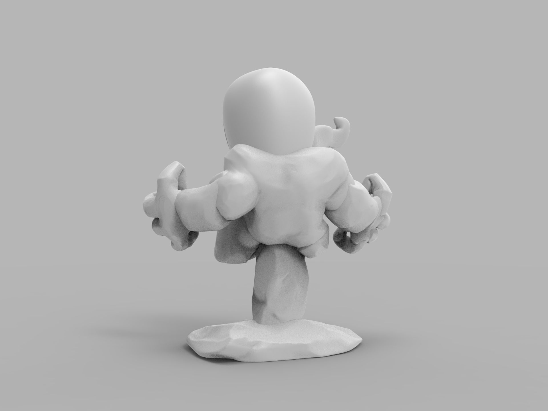 Chibi ULTIMATE VENOM Sitting on rocks 3D PRINTING DIORAMA 3D print model_36