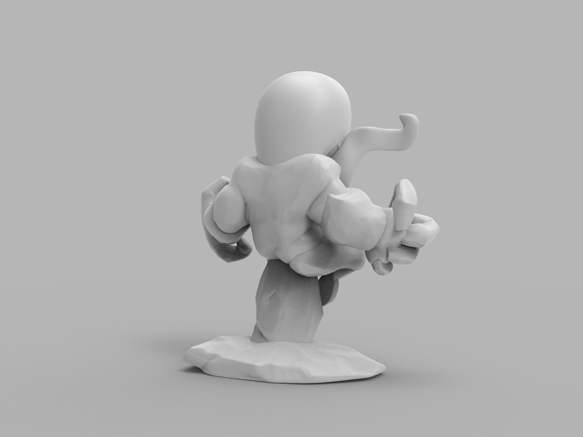 Chibi ULTIMATE VENOM Sitting on rocks 3D PRINTING DIORAMA 3D print model_35