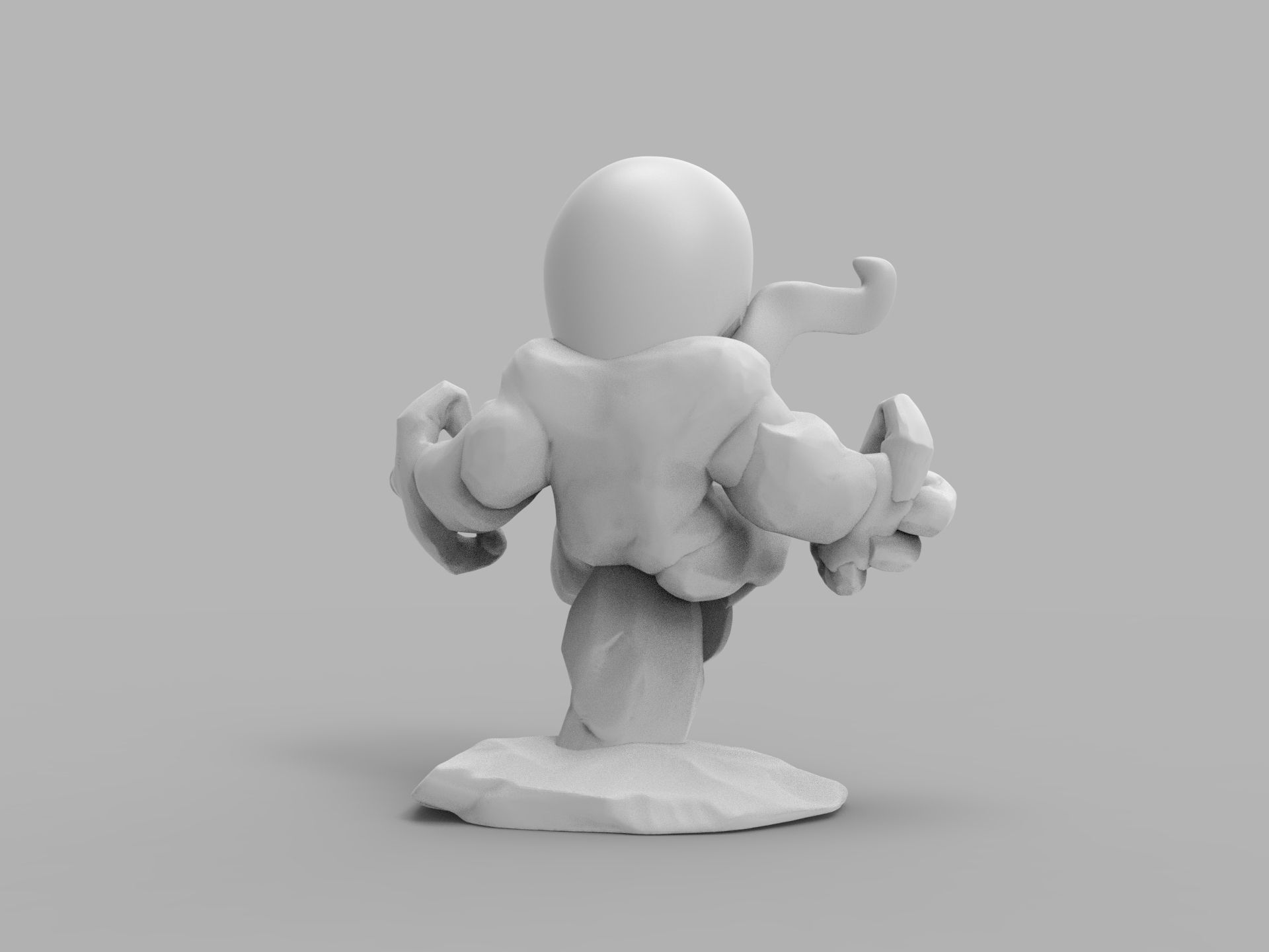 Chibi ULTIMATE VENOM Sitting on rocks 3D PRINTING DIORAMA 3D print model_15