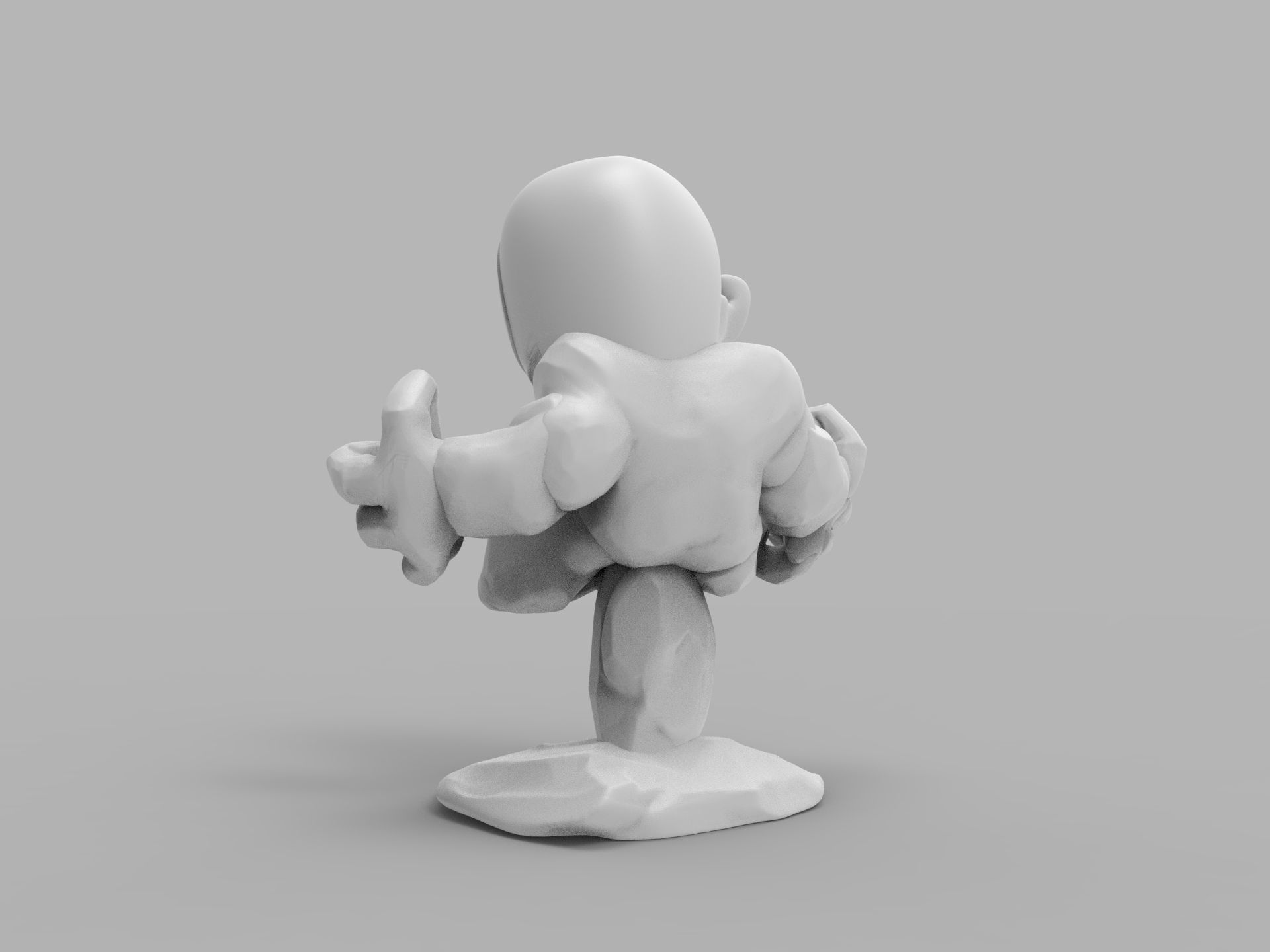 Chibi ULTIMATE VENOM Sitting on rocks 3D PRINTING DIORAMA 3D print model_33