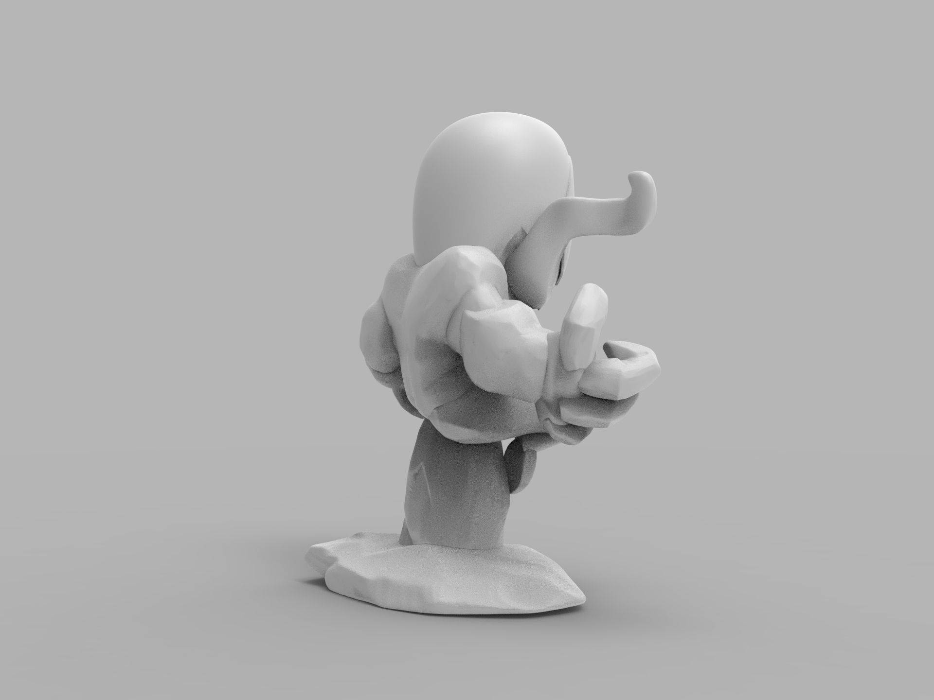 Chibi ULTIMATE VENOM Sitting on rocks 3D PRINTING DIORAMA 3D print model_40