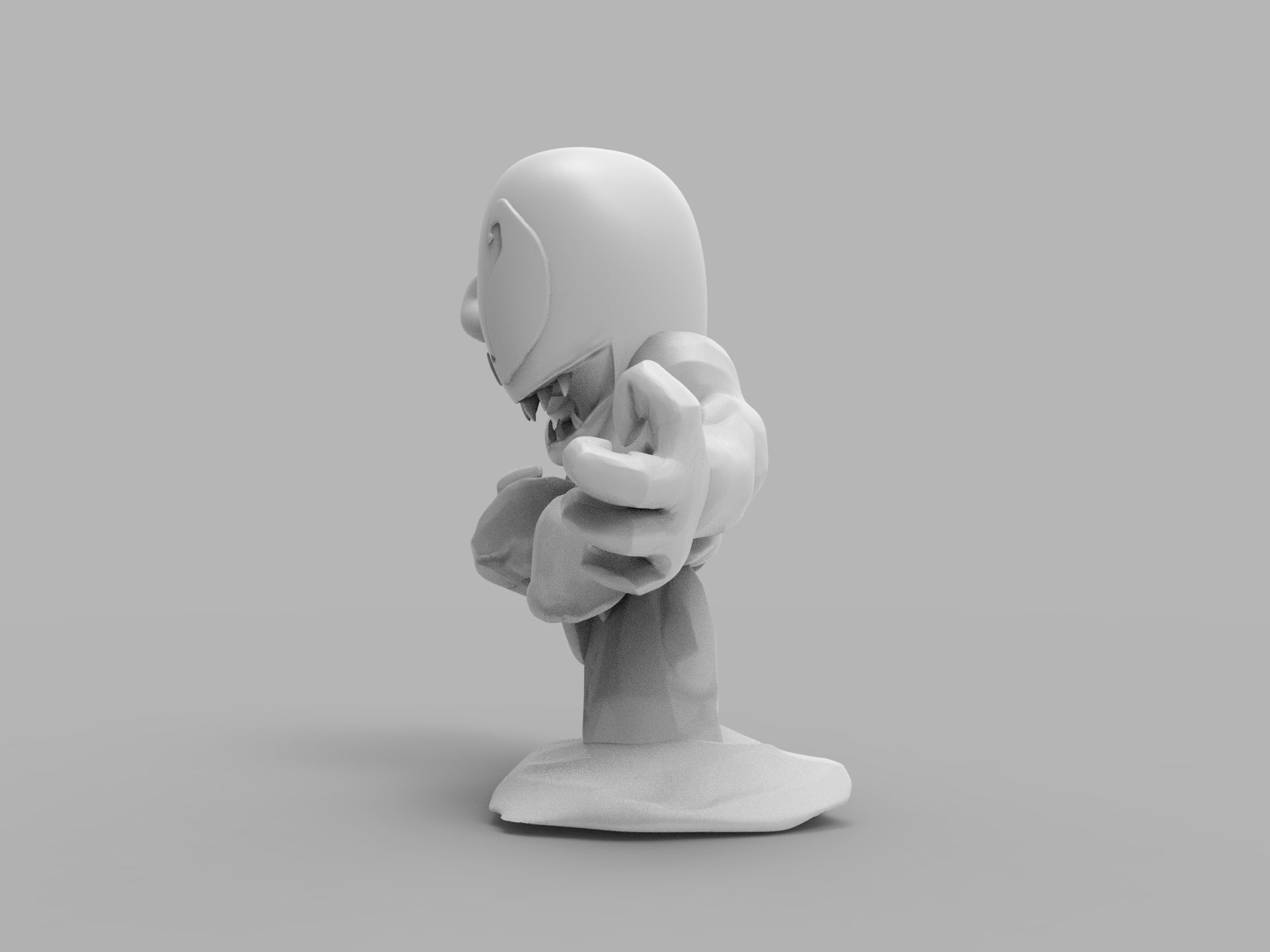 Chibi ULTIMATE VENOM Sitting on rocks 3D PRINTING DIORAMA 3D print model_25