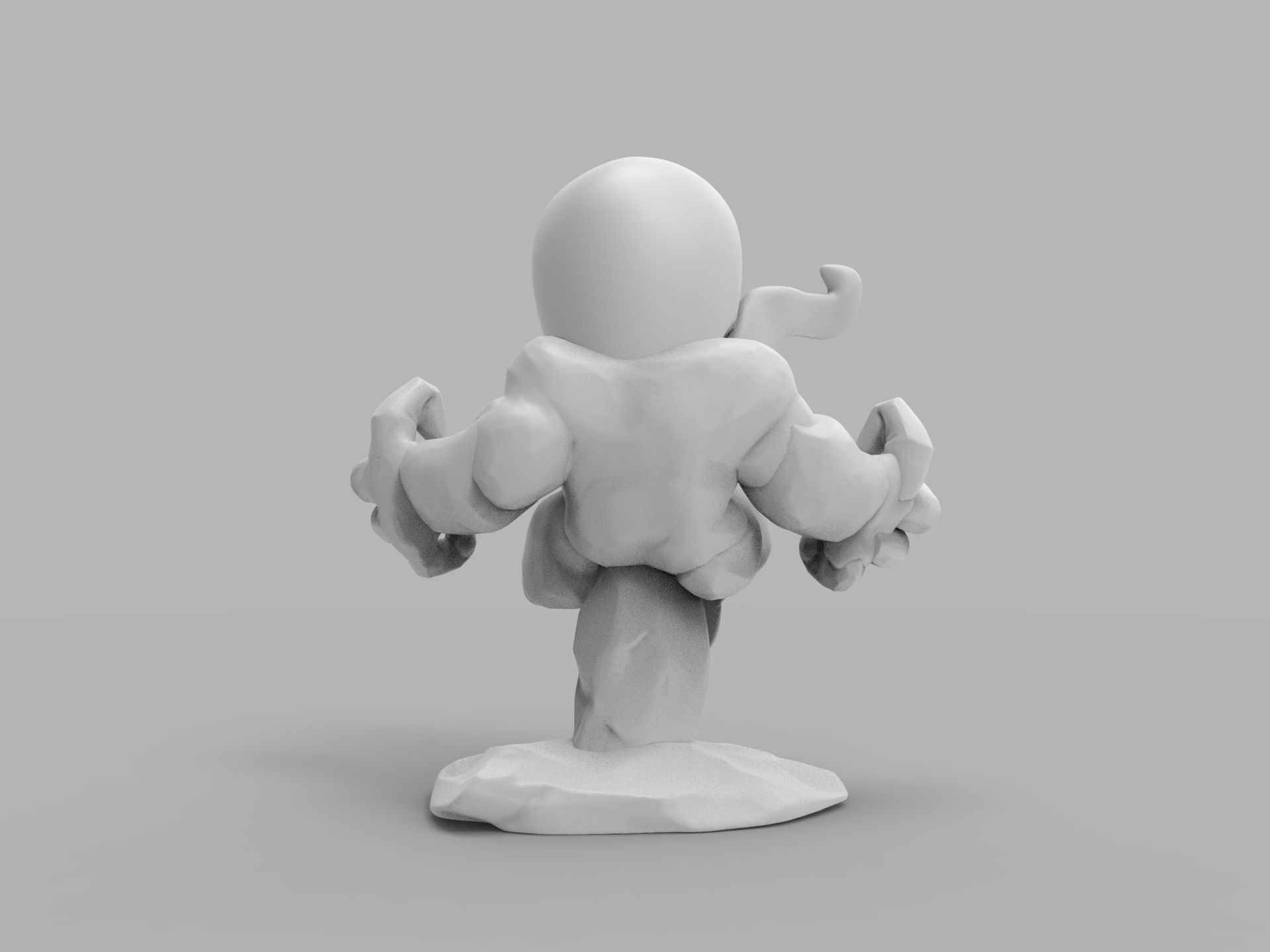 Chibi ULTIMATE VENOM Sitting on rocks 3D PRINTING DIORAMA 3D print model_1