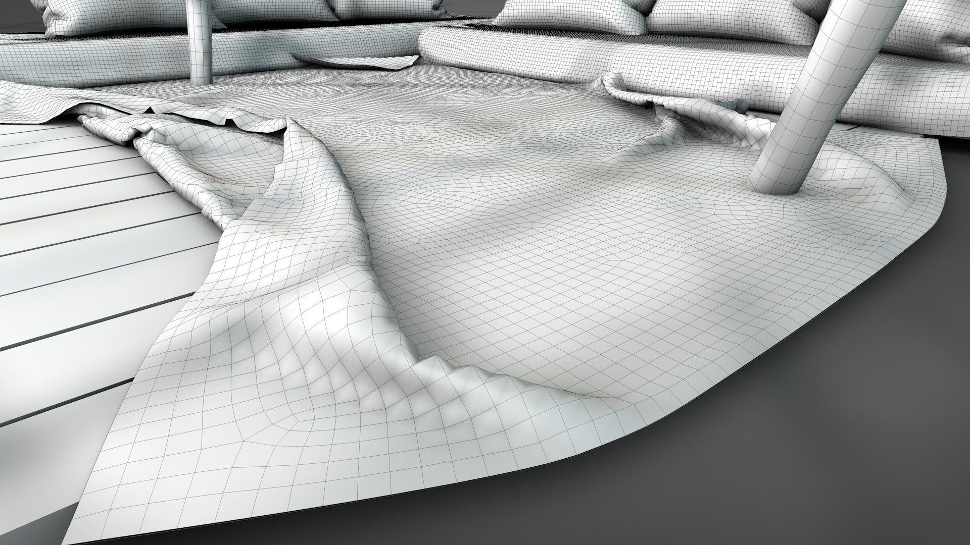 Worn Desert Tent 3D model_23