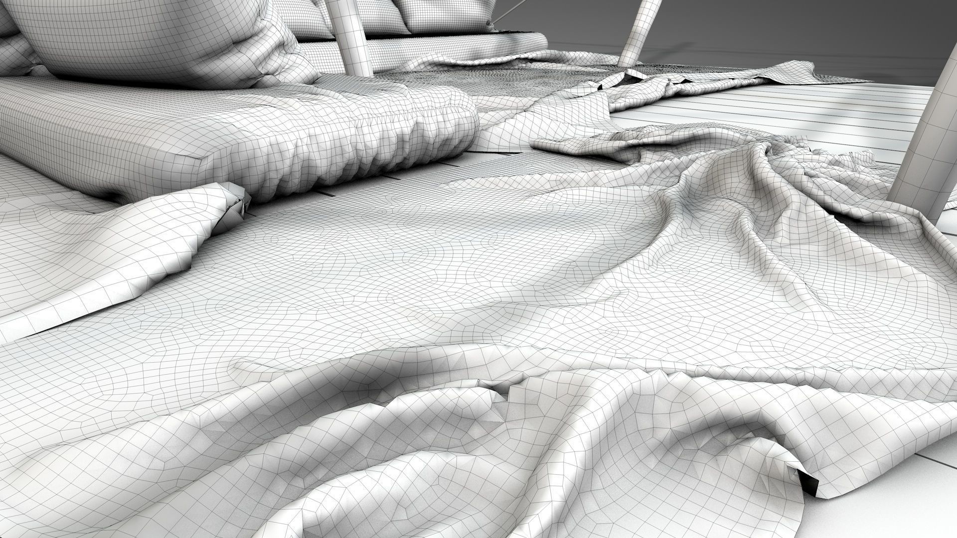 Worn Desert Tent 3D model_22