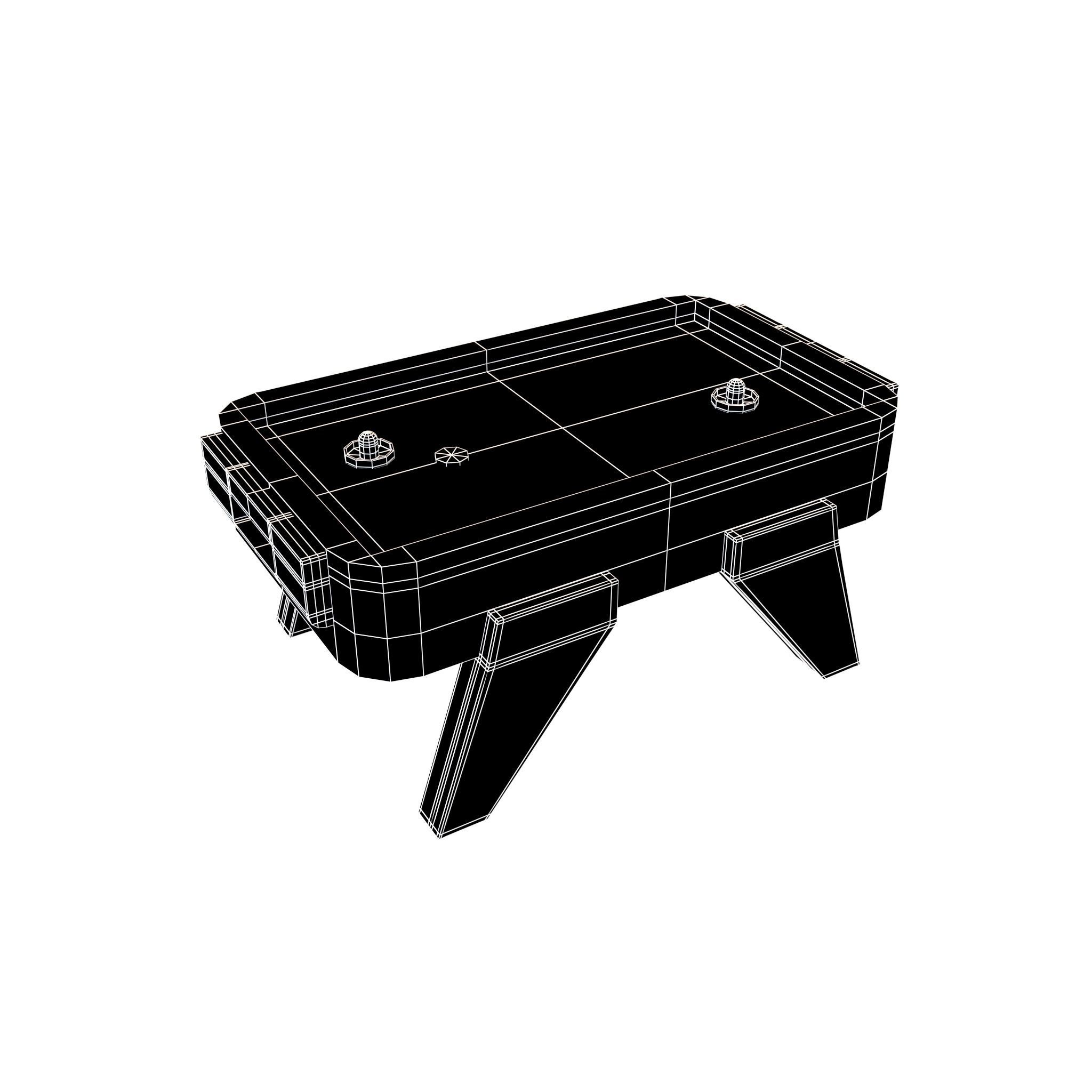 Hockey Board Game v1 001 Low-poly 3D model_6