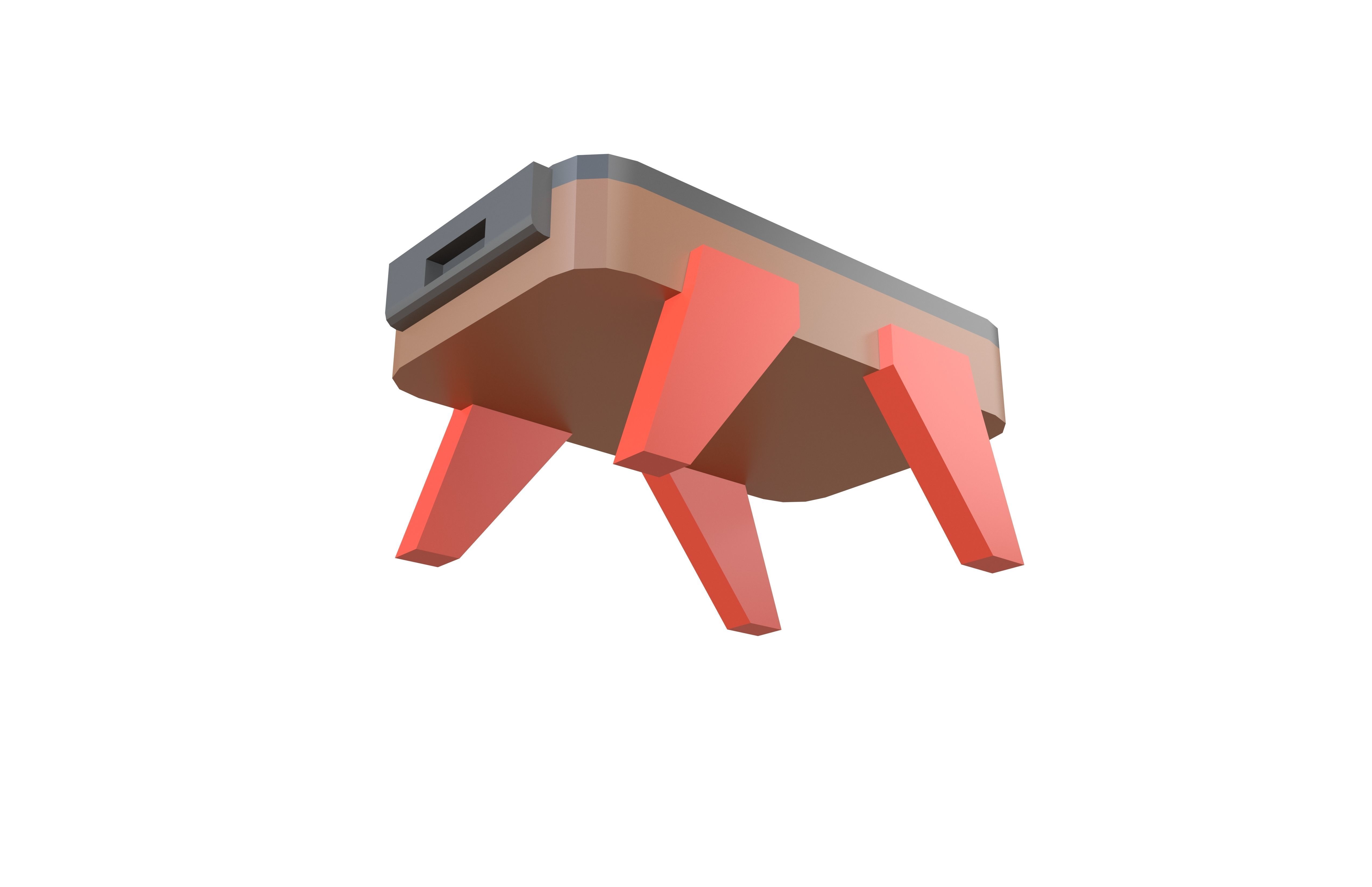 Hockey Board Game v1 001 Low-poly 3D model_3