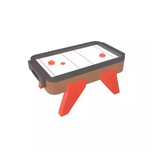 Hockey Board Game v1 001 Low-poly 3D model