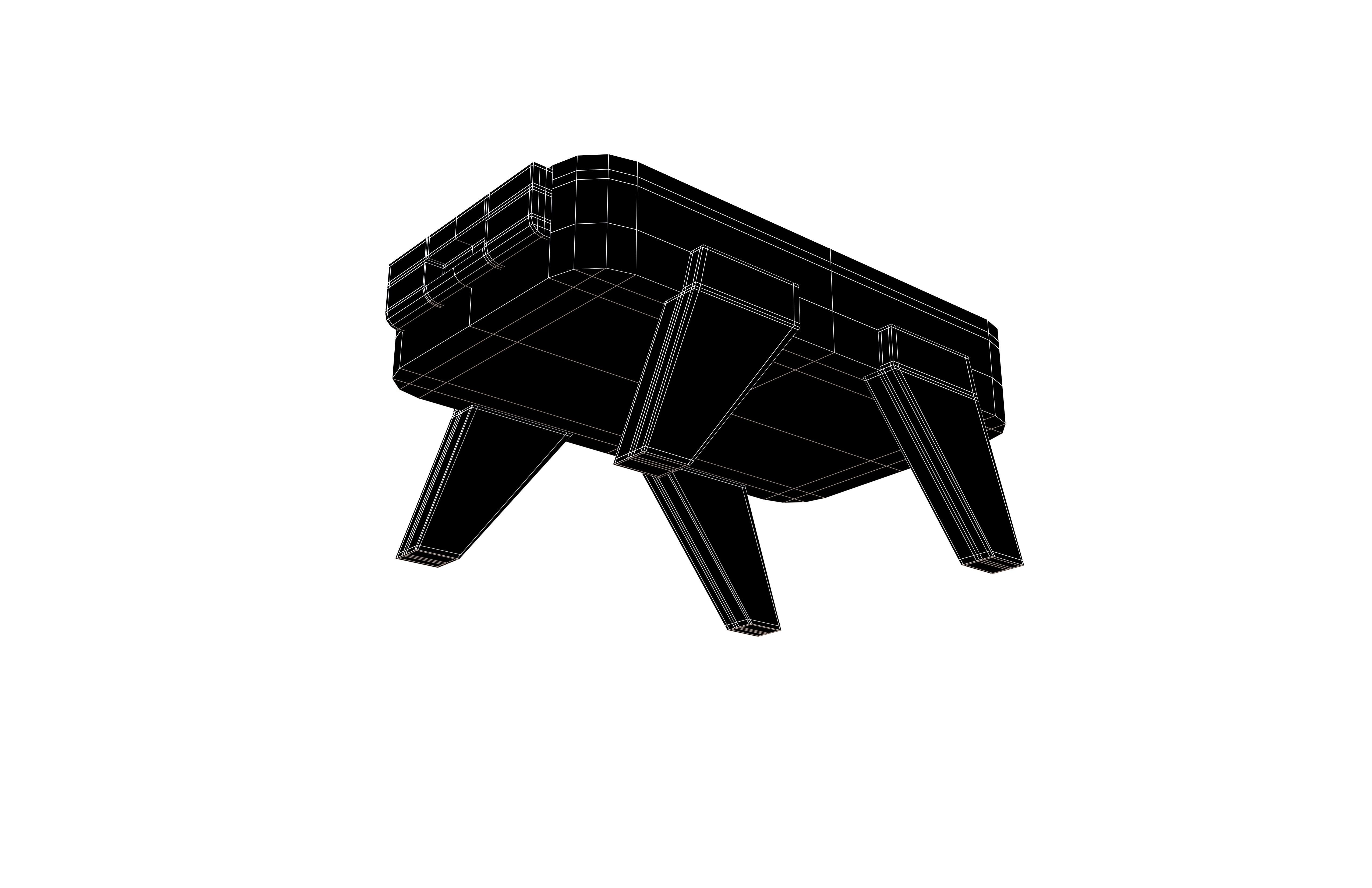 Hockey Board Game v1 001 Low-poly 3D model_7