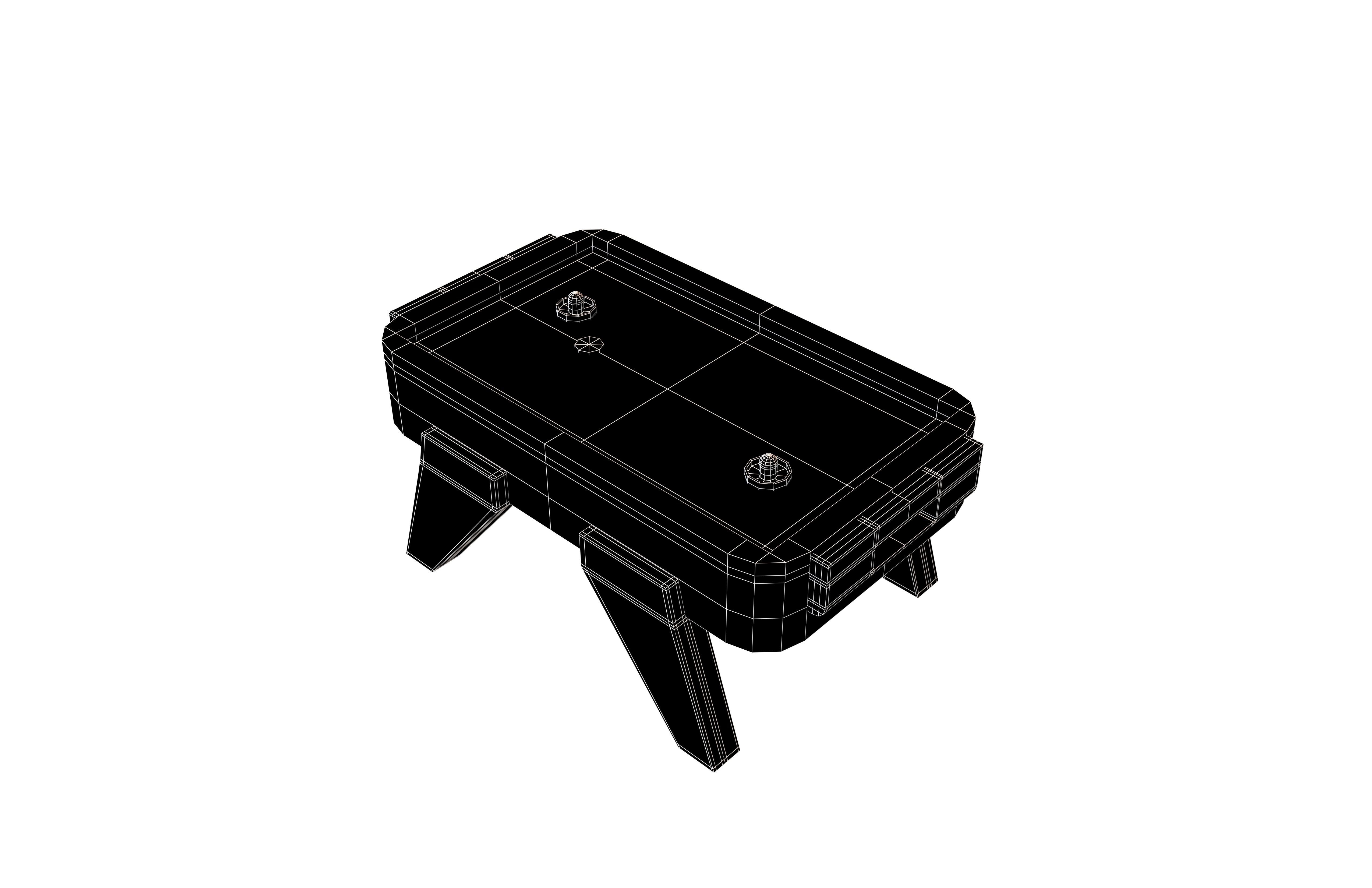 Hockey Board Game v1 001 Low-poly 3D model_5