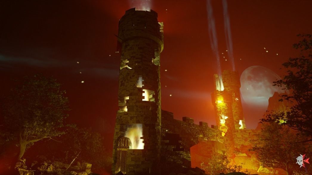 Castles and Ruined Castles Mega Kitbash Set 211 parts 3D model_11